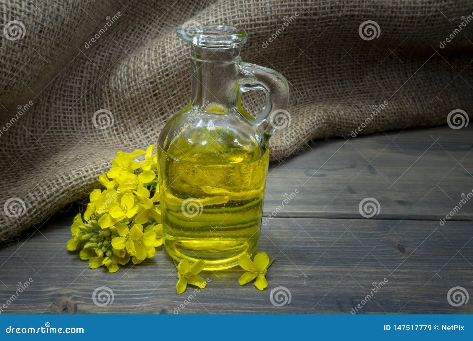 yellow canola or rapeseed flowers with oil