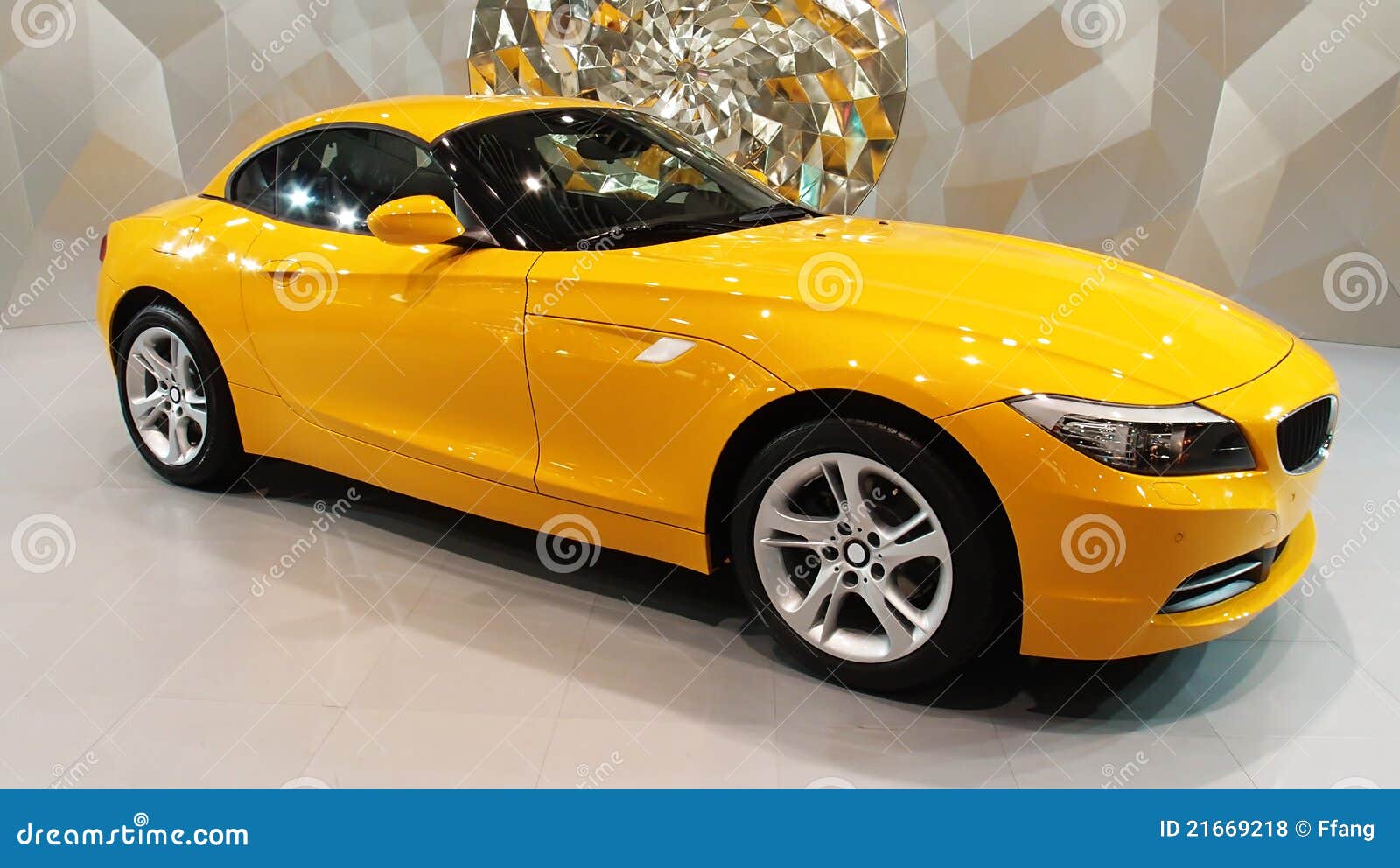 Yellow Car Stock Photo Image Of Body Film Close Mall