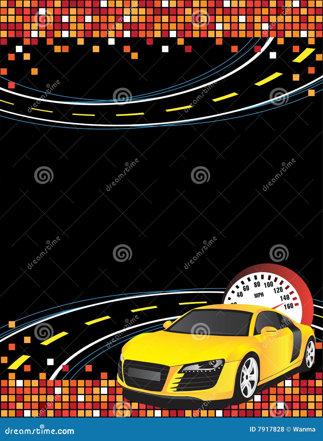 Race Car Border Clipart