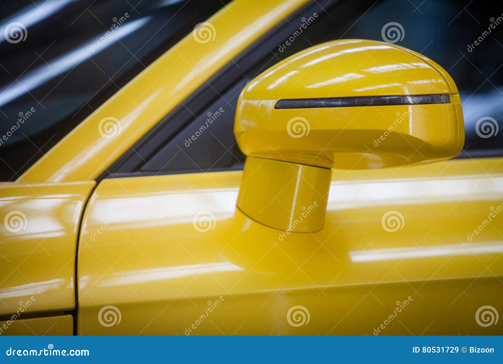 Yellow car side mirror stock image. Image of yellow, angle 80531729