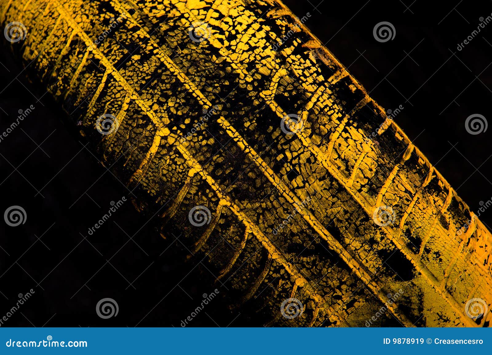 Yellow car tire print stock image. Image of tire, pattern 9878919