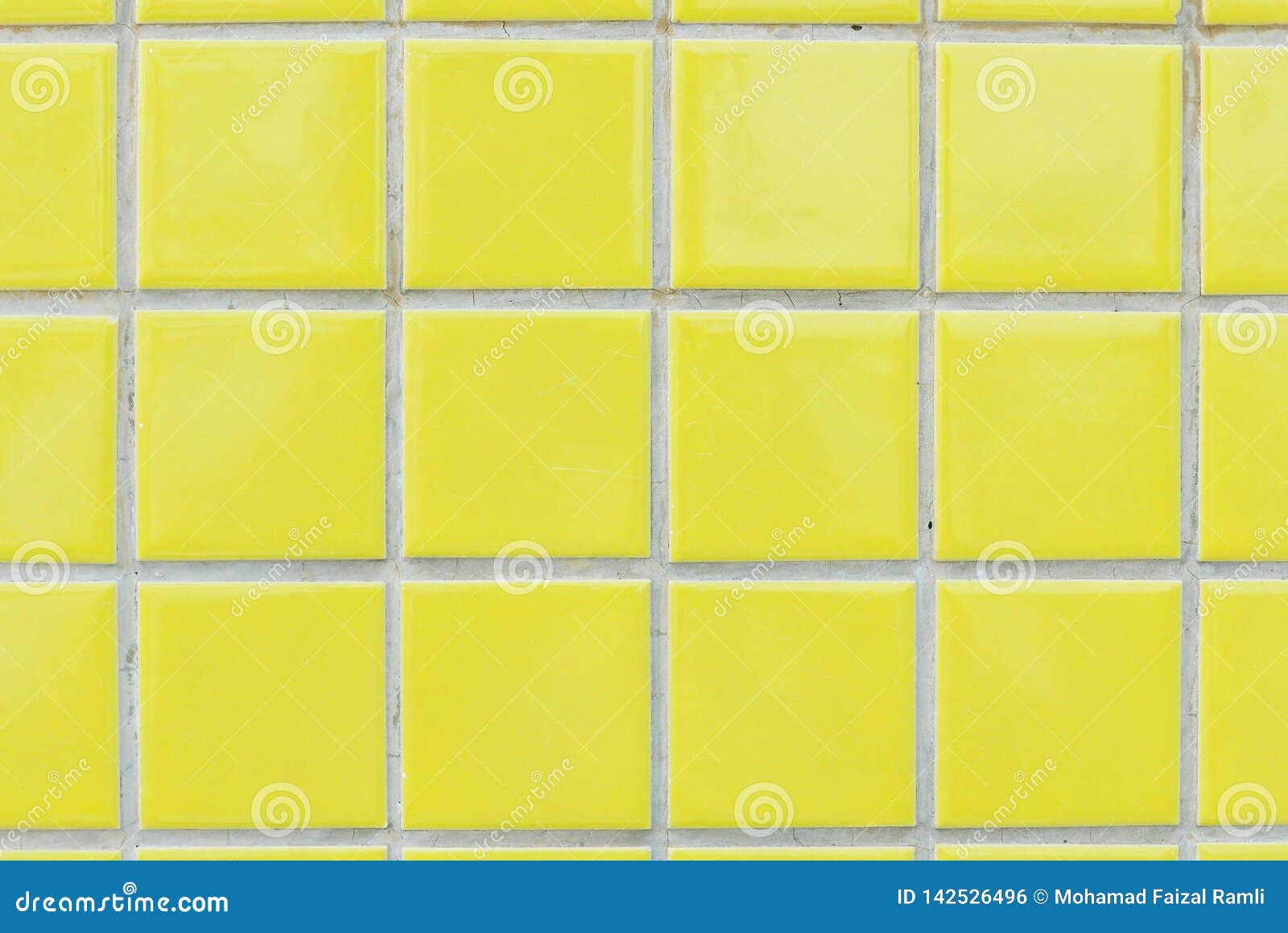 Yellow Ceramic Wall and Floor Tile Abstract Background Stock Photo
