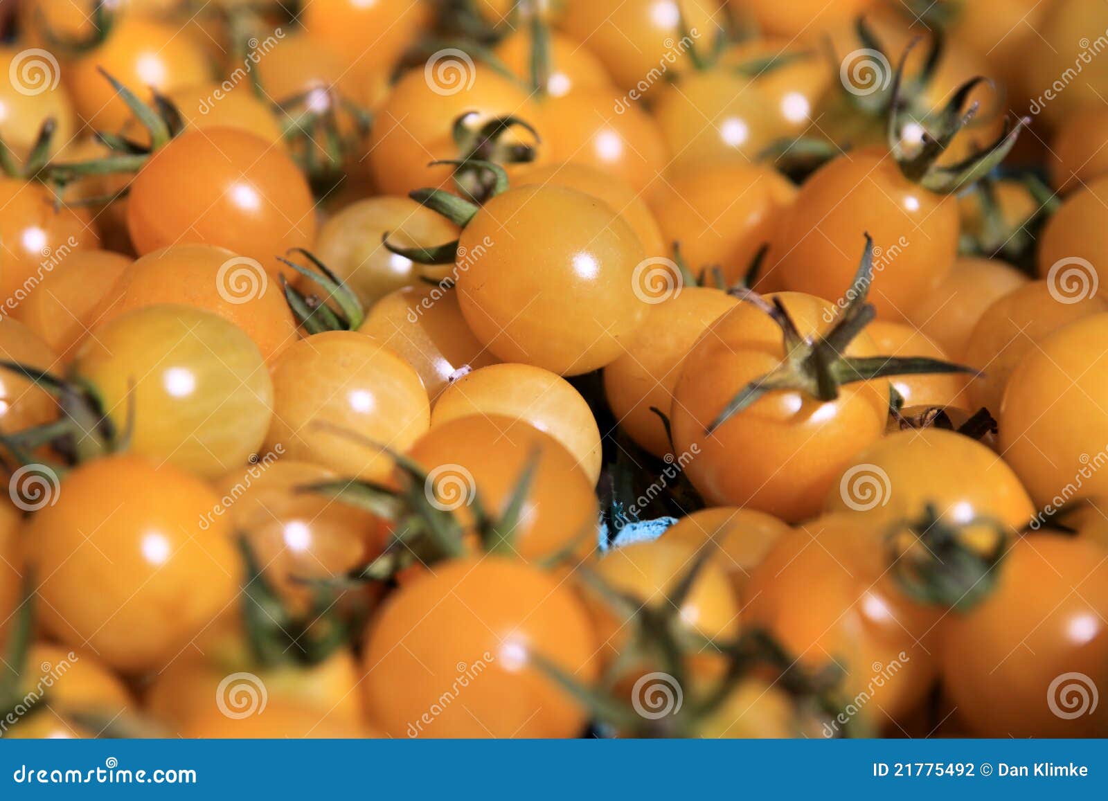 Red And Yellow Cherry Tomato Stack RoyaltyFree Stock Image
