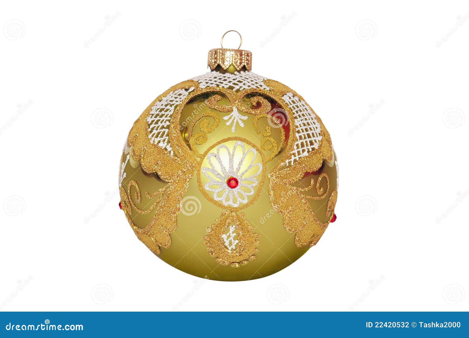 Yellow Christmas Ball Stock Photography Image 22420532