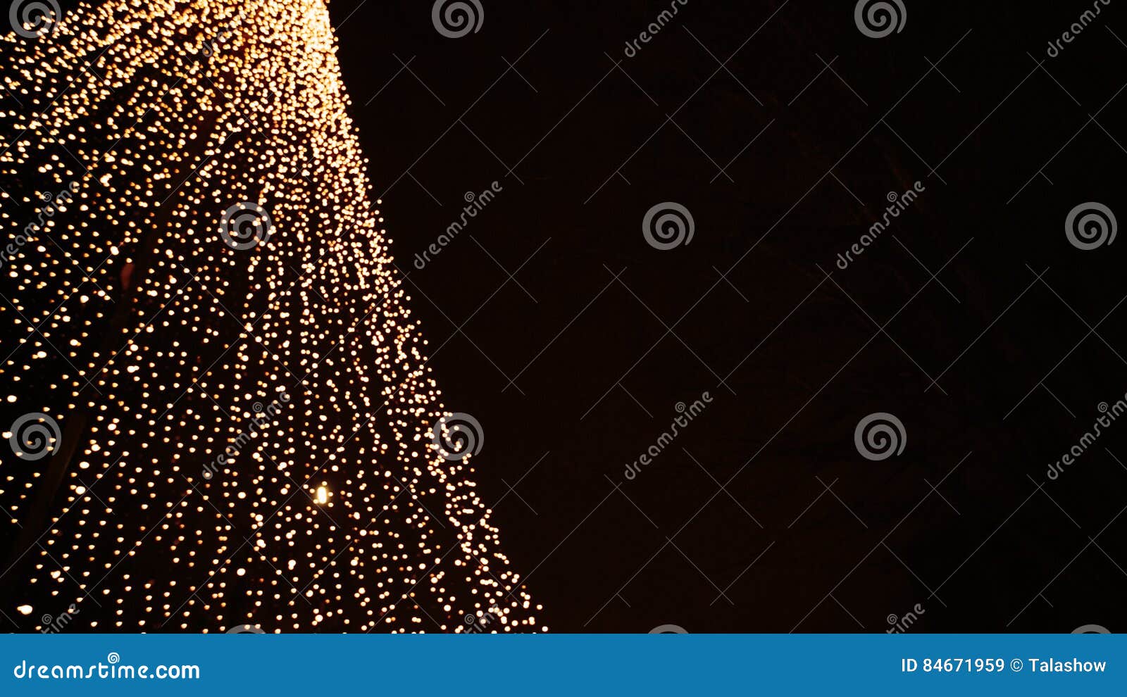 Yellow Christmas Lights stock image. Image of blurred 84671959