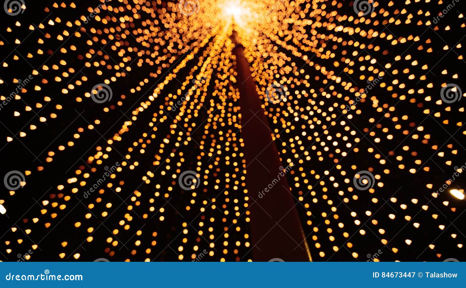 Yellow Christmas Lights stock image. Image of light, yellow 84673447