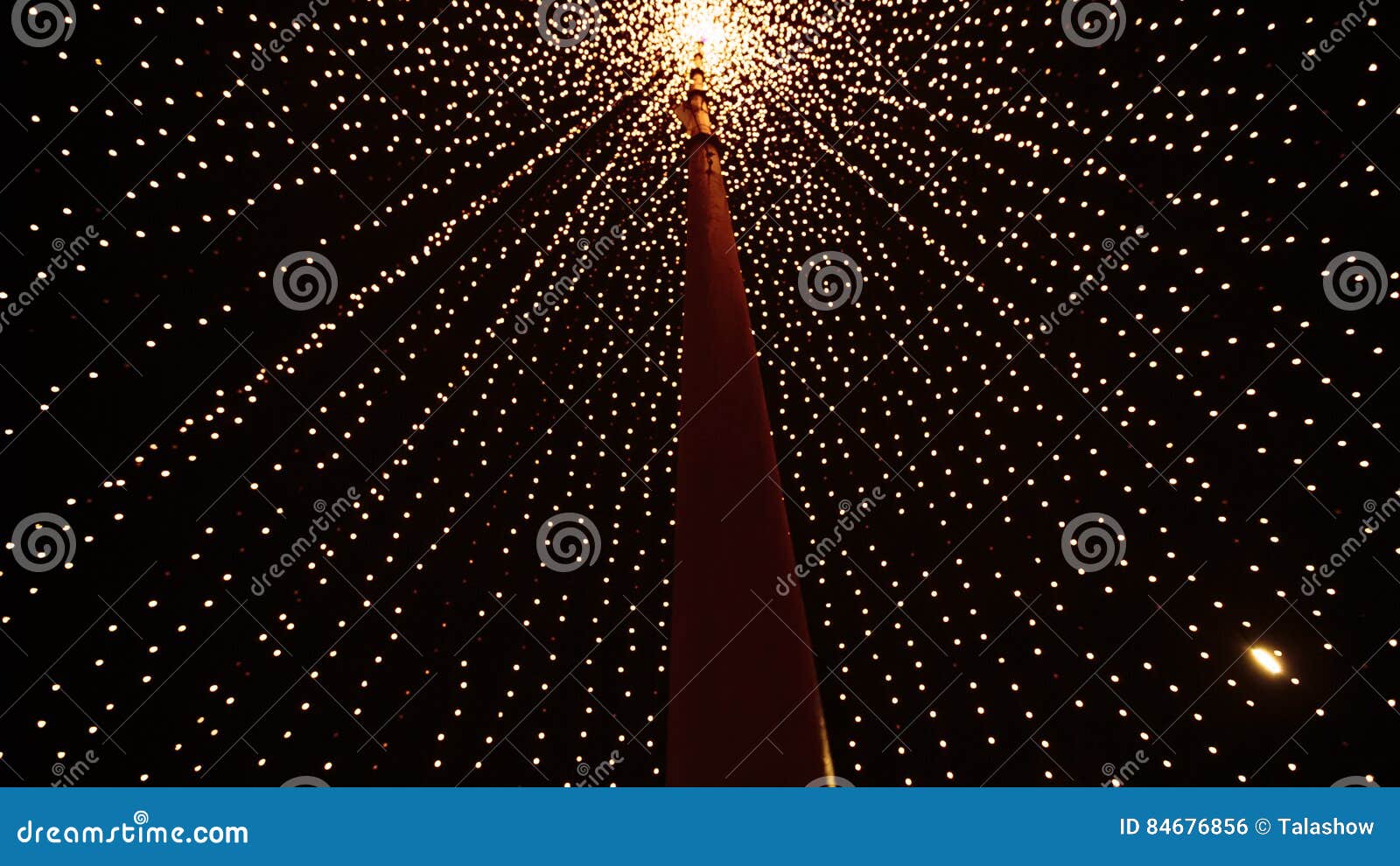 Yellow Christmas Lights stock photo. Image of holiday 84676856