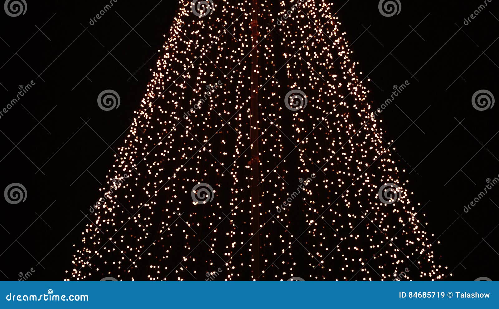 Yellow Christmas Lights stock image. Image of blurry 84685719