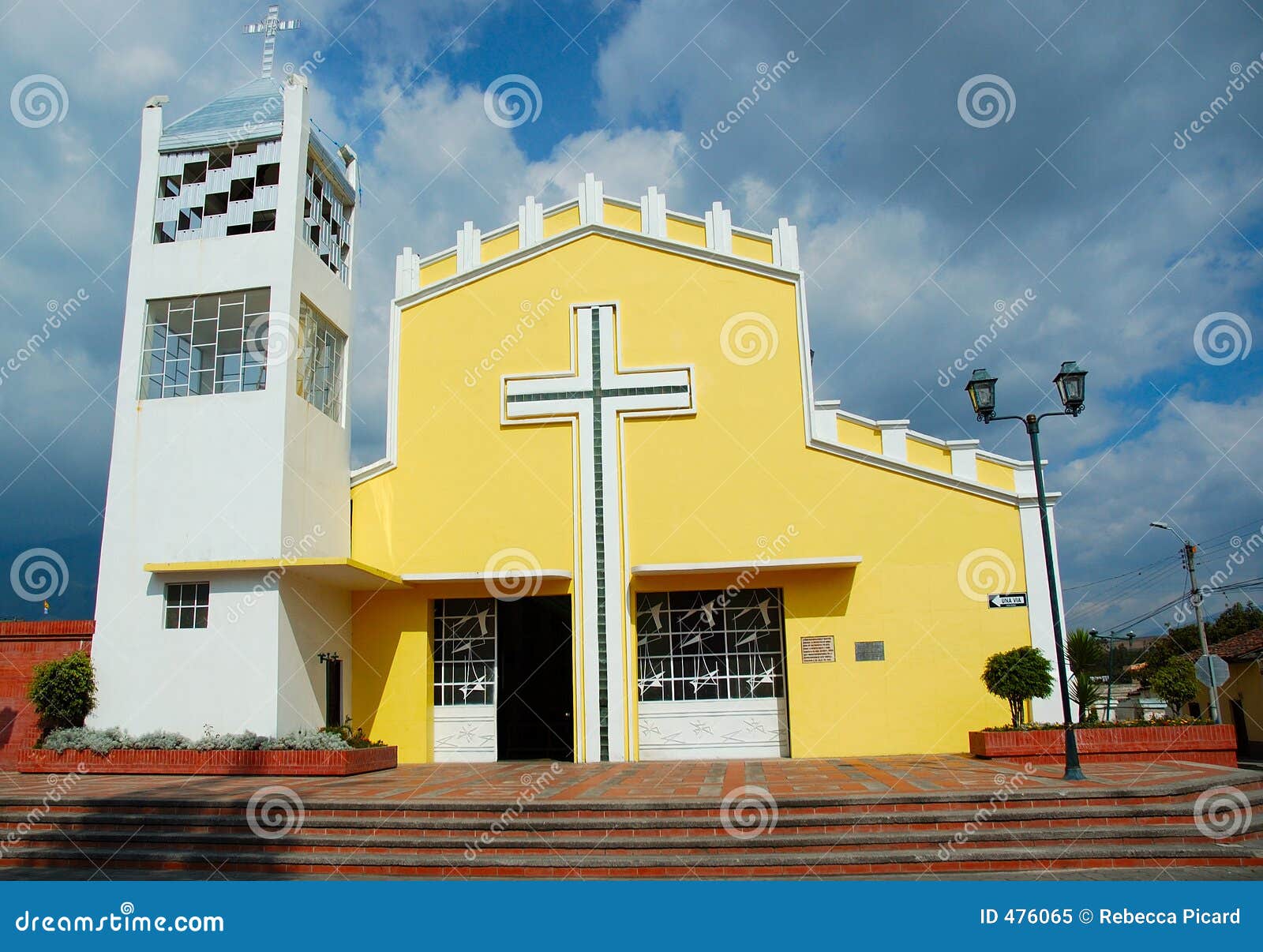 Yellow Church stock image. Image of tourism, vacation, latin 476065