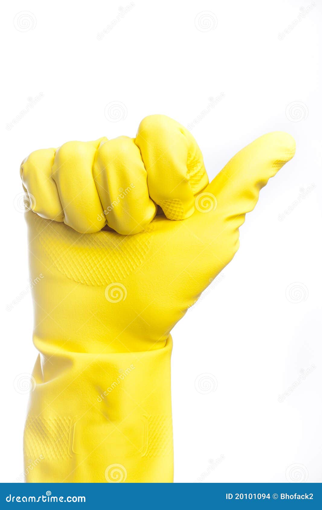 A yellow cleaning glove stock photo. Image of service 20101094