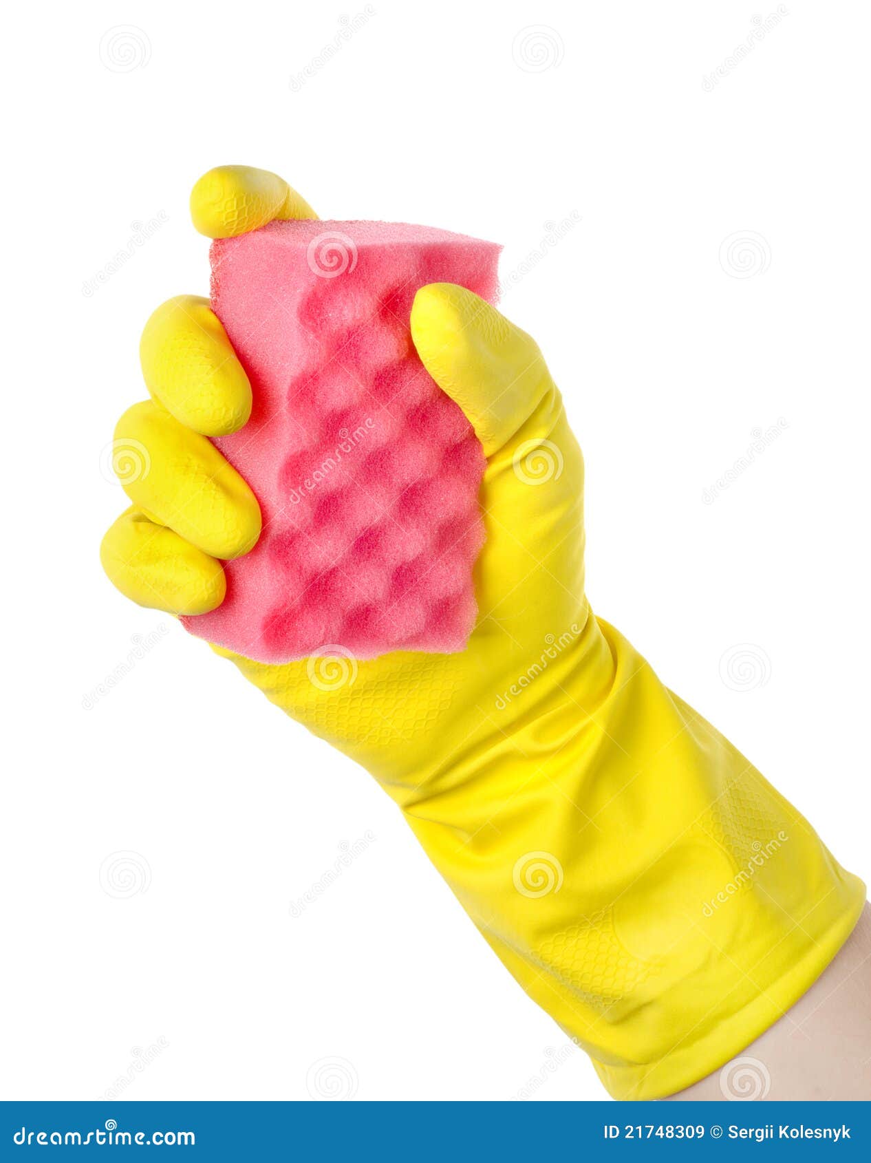 Yellow cleaning glove stock image. Image of sink, sanitize 21748309