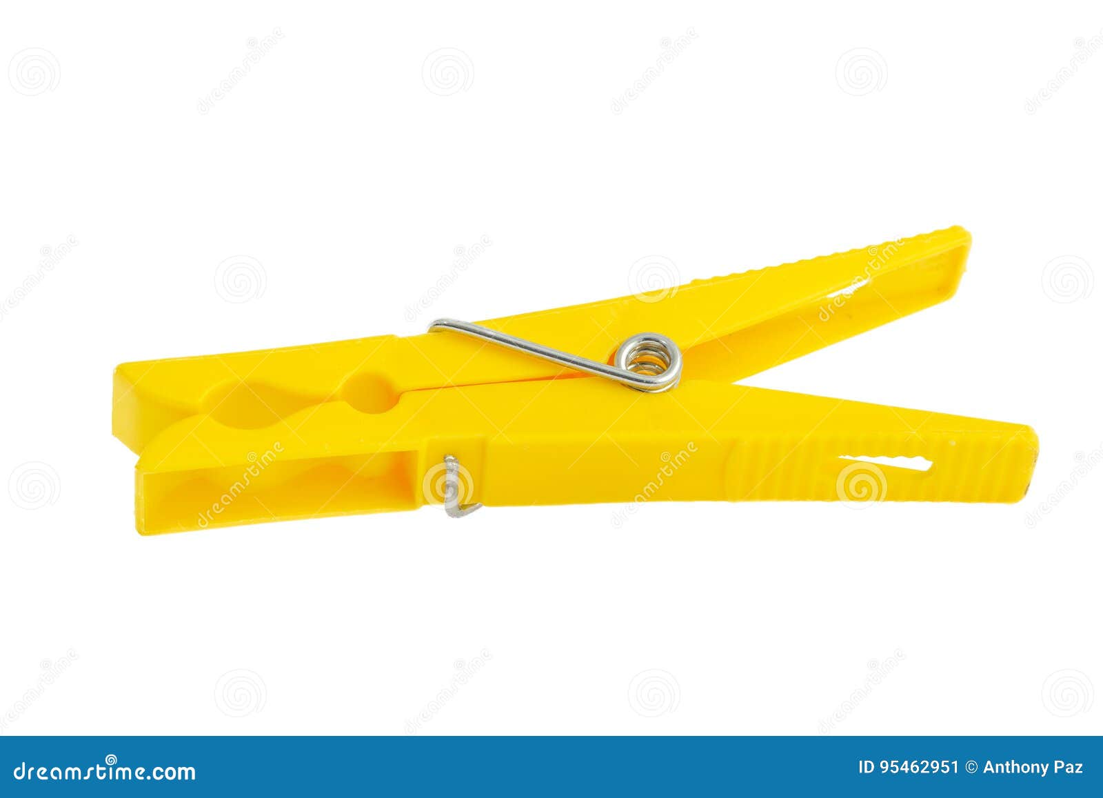 Yellow clothespeg stock image. Image of path, plastic 95462951