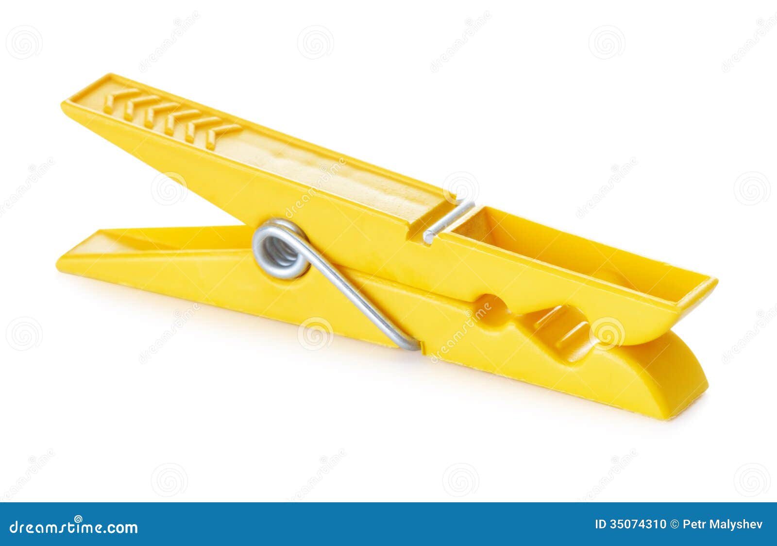 Yellow Clothespin Stock Photo Image 35074310