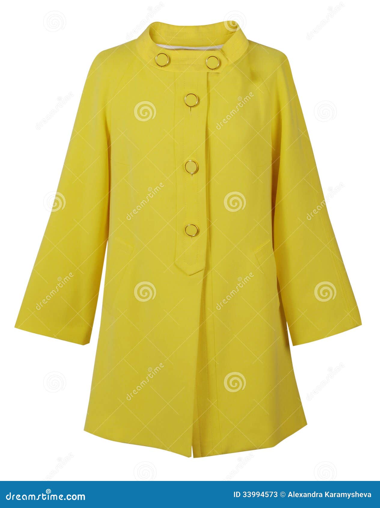 Yellow coat stock image. Image of jacket, object, elegant 33994573