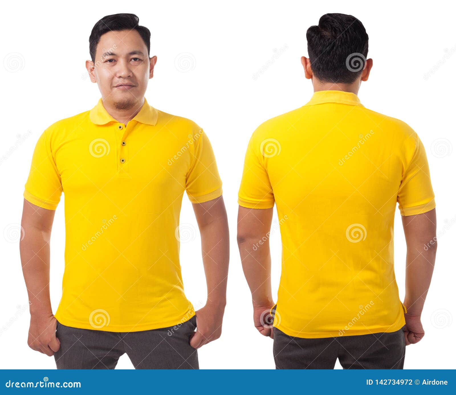 Yellow Shirt Front And Back Images – Browse 4,228 Stock Photos