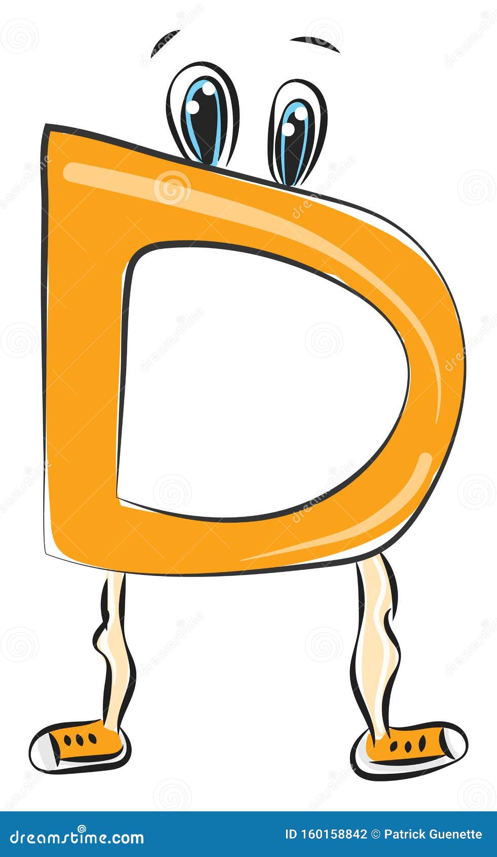Letter D Alphabet Emoji Vector or Color Illustration Stock Vector ...