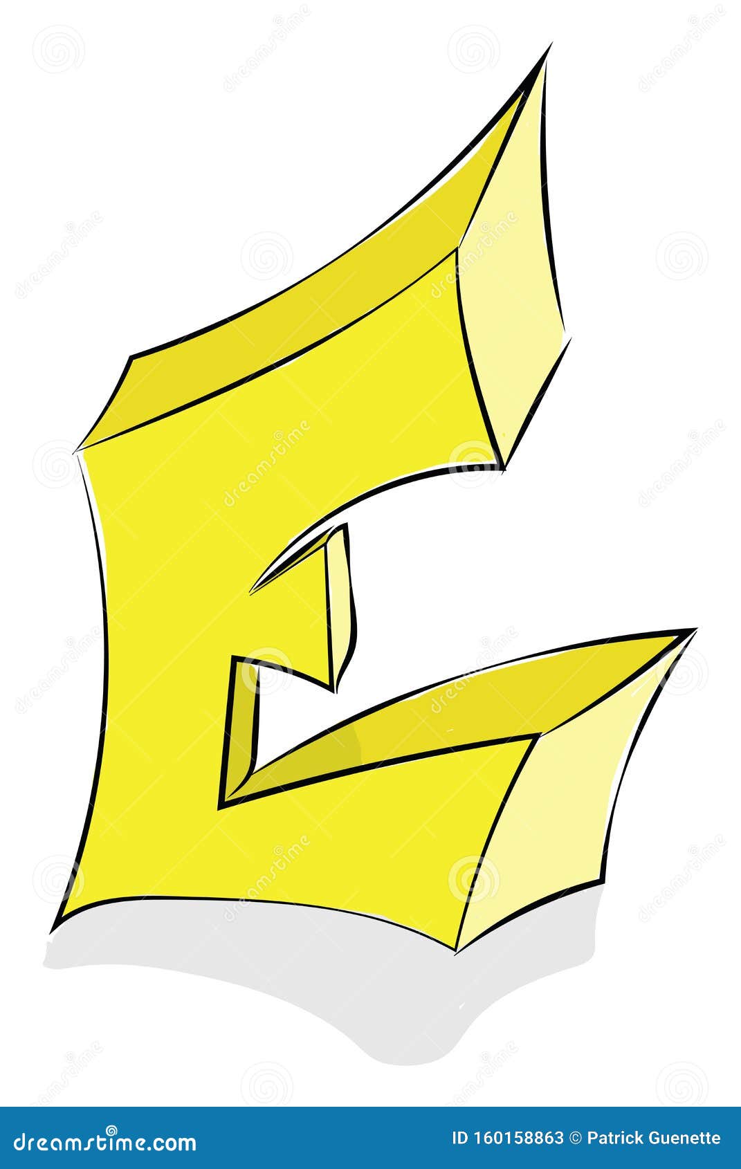 Letter E Alphabet Vector or Color Illustration Stock Vector ...