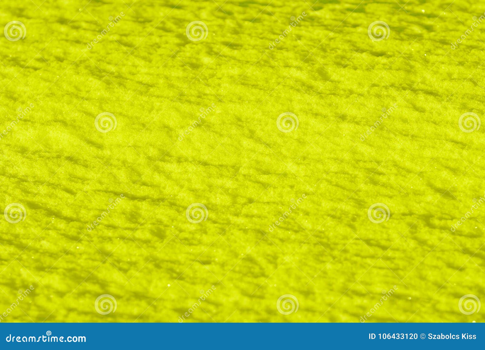 Yellow Colored Snow Surface As Background Stock Photo Image of model