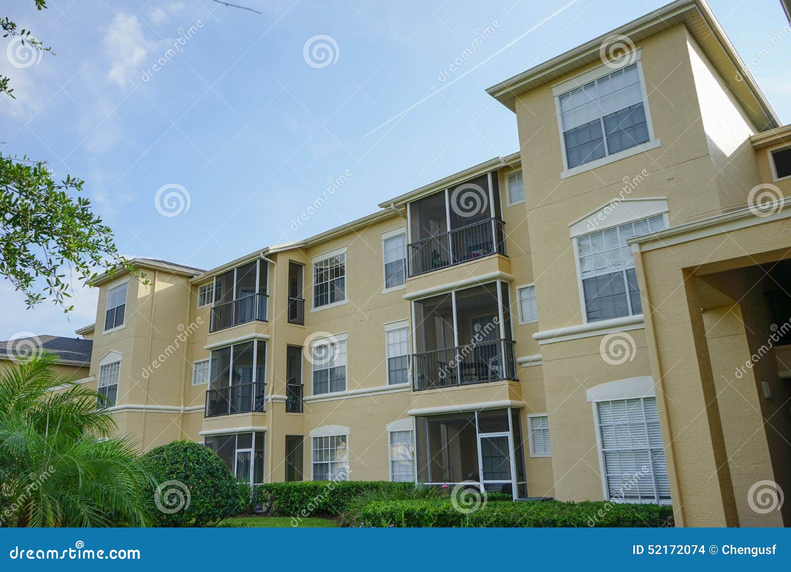 yellow condos or apartments