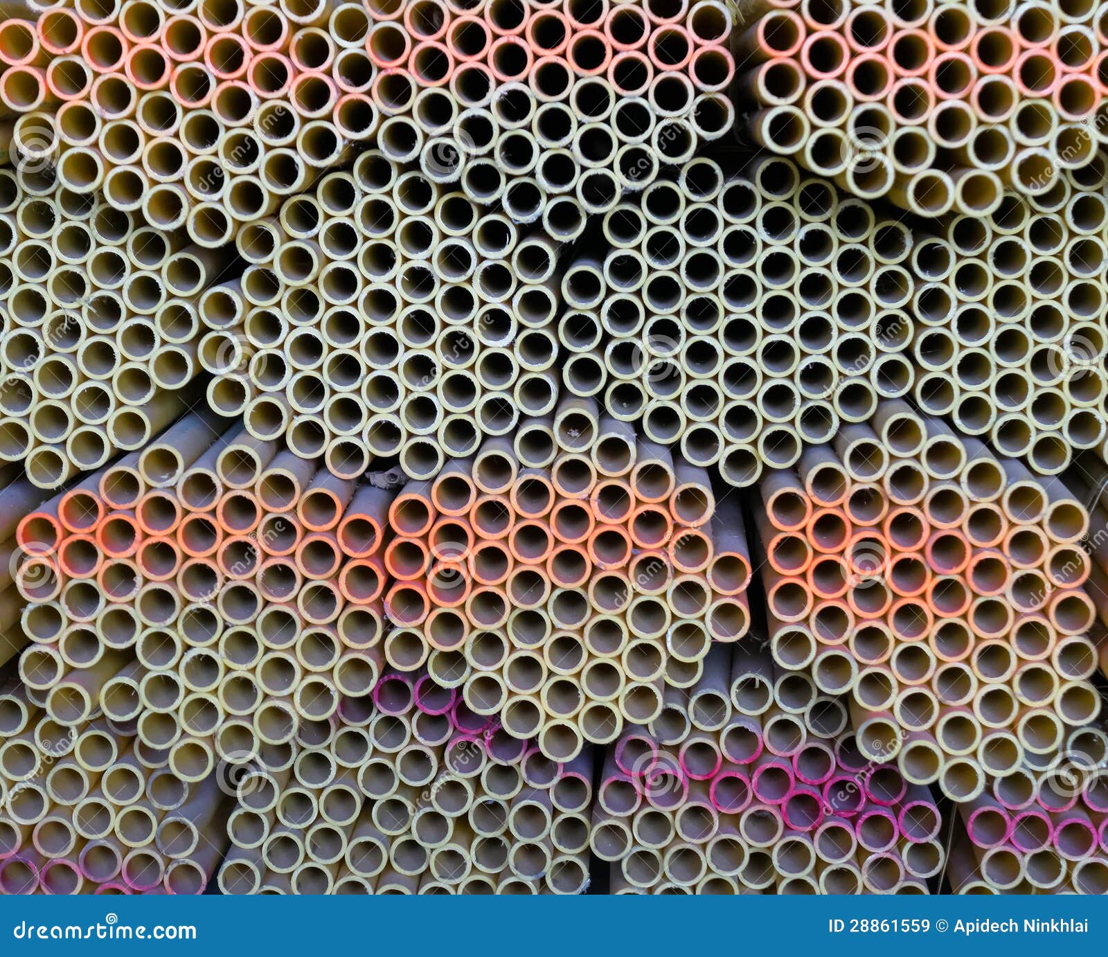 Yellow conduits stock image. Image of hoard, mass, build 28861559