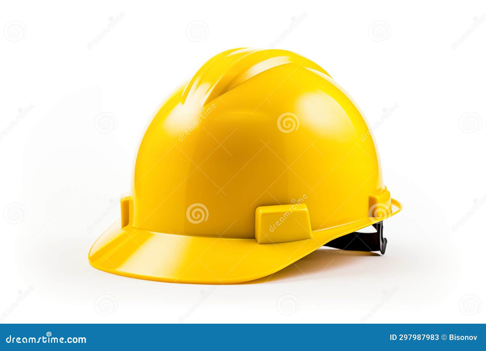 Yellow construction helmet stock image. Image of work 297987983