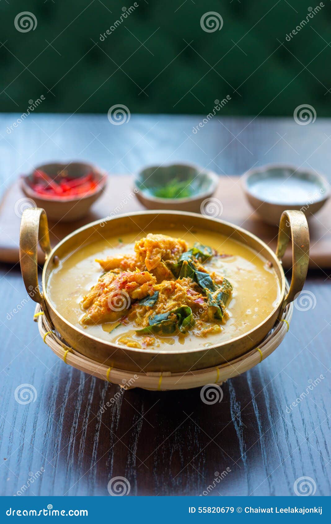 Yellow curry crab. stock image. Image of milk, dinner 55820679