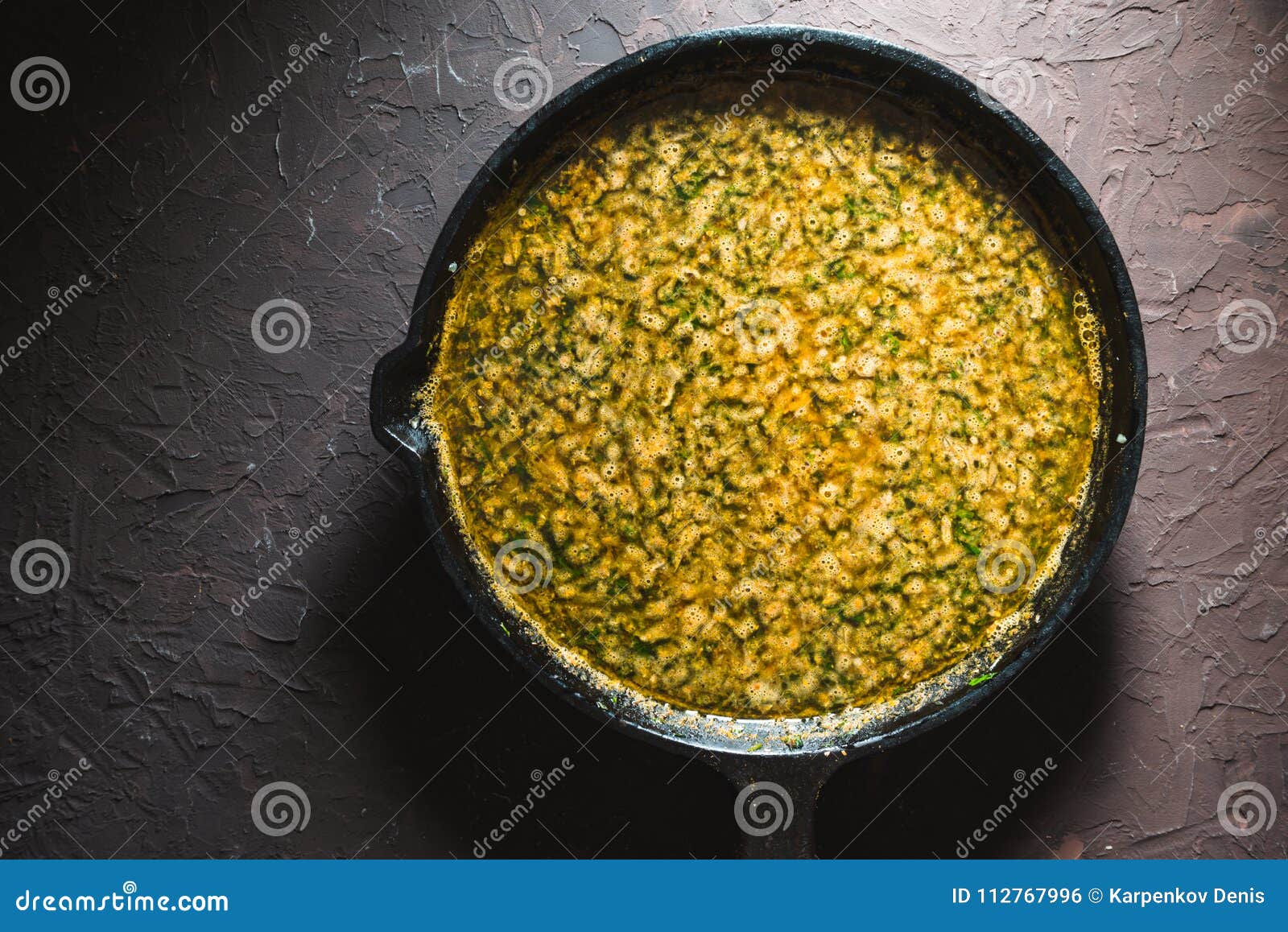 Yellow Curry Paste on a Castiron Frying Pan. Indian Food Stock Photo Image of chili, culture