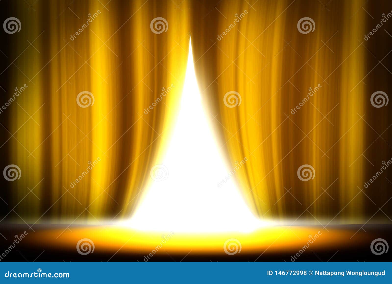 Yellow Curtain Stage Studio Entertainment Background, Yellow Curtain Background Stock