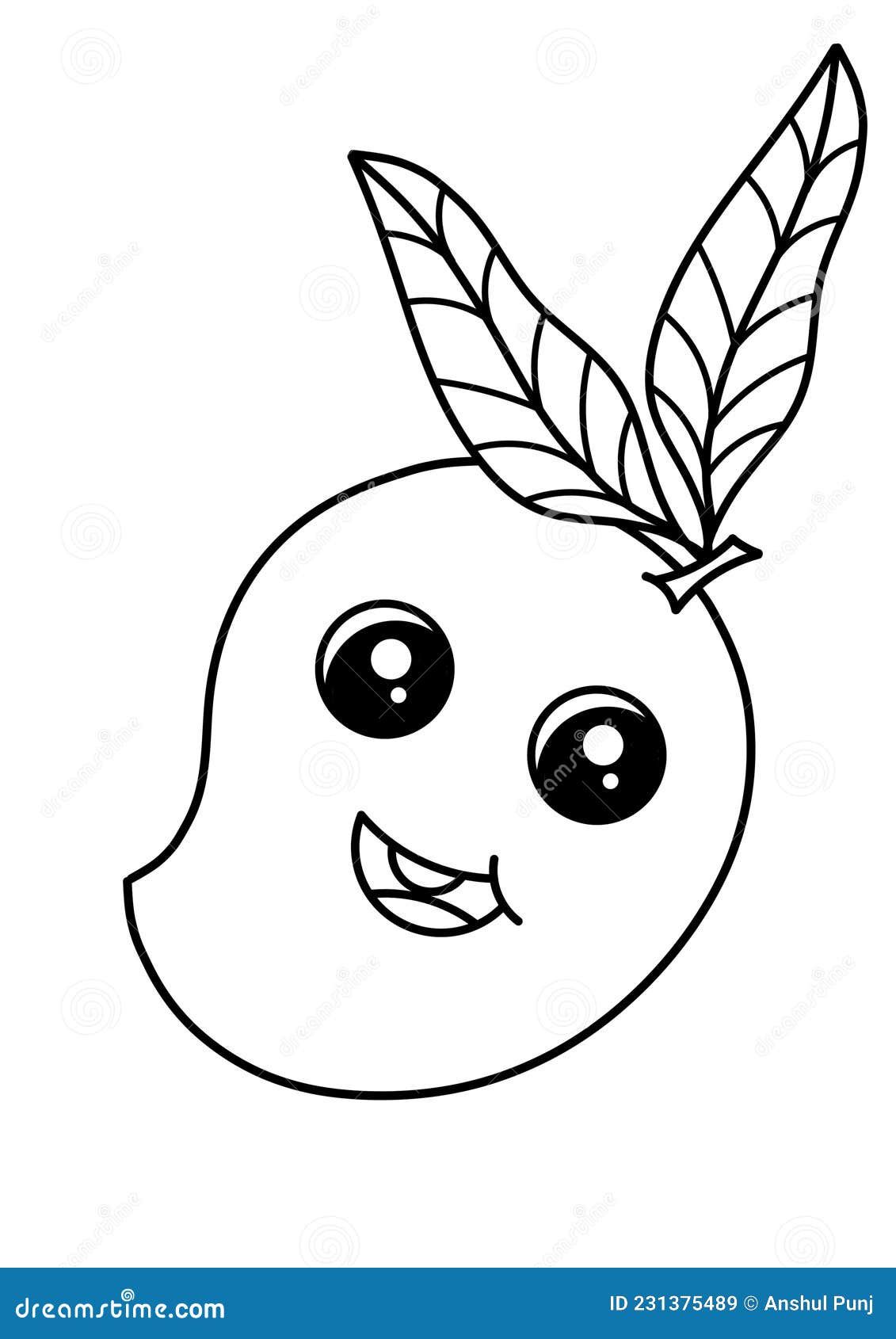 mango coloring page