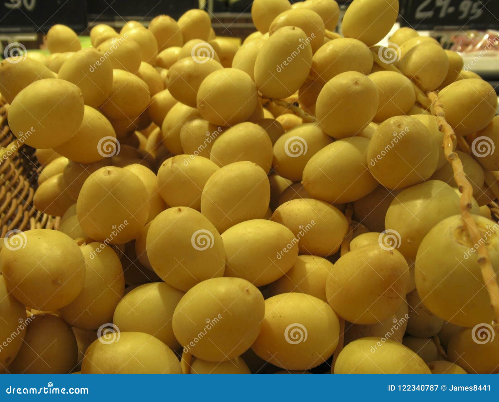 Yellow dates stock image. Image of ingredient, date 122340787