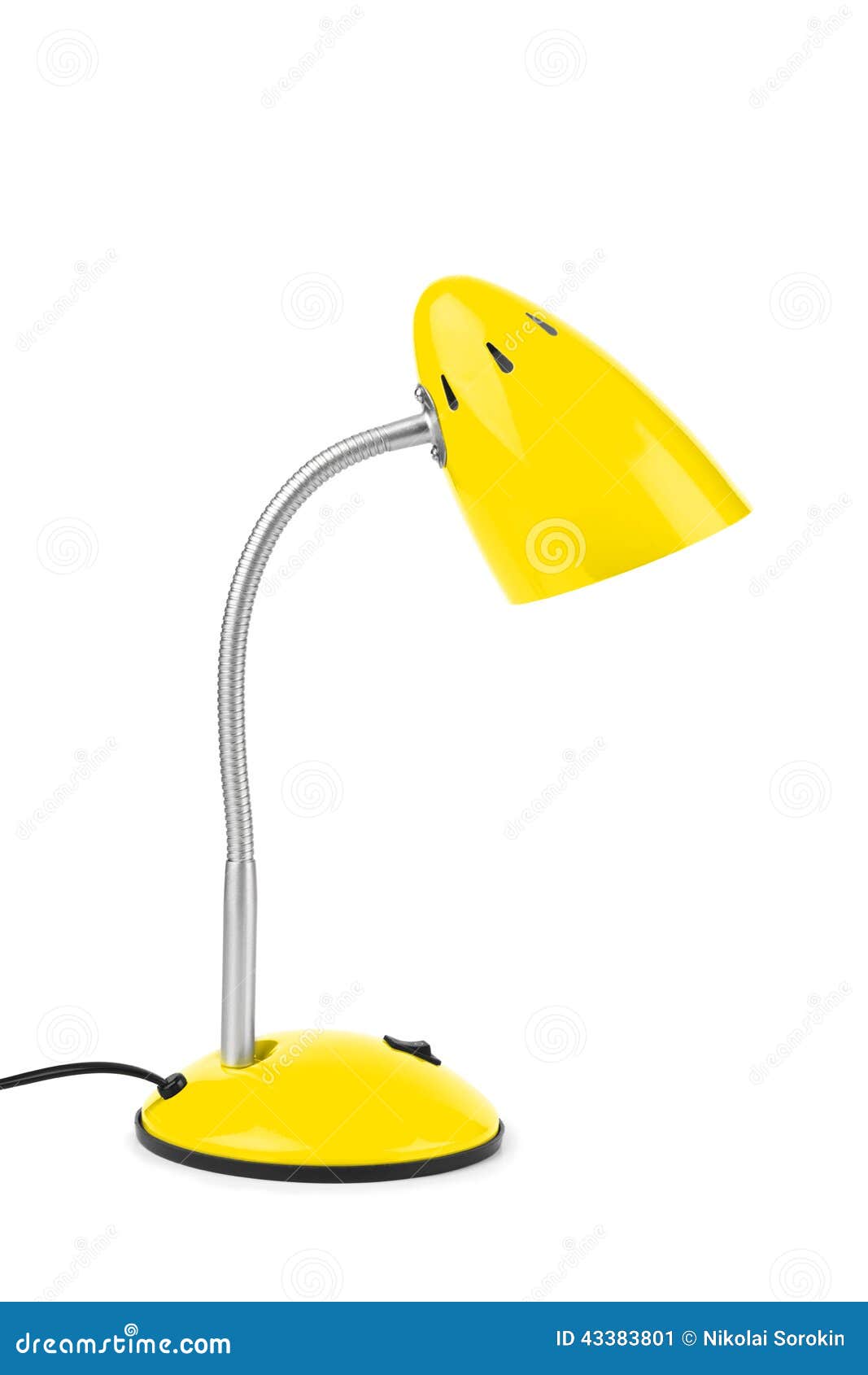 Yellow desk lamp stock image. Image of furniture, creative 43383801