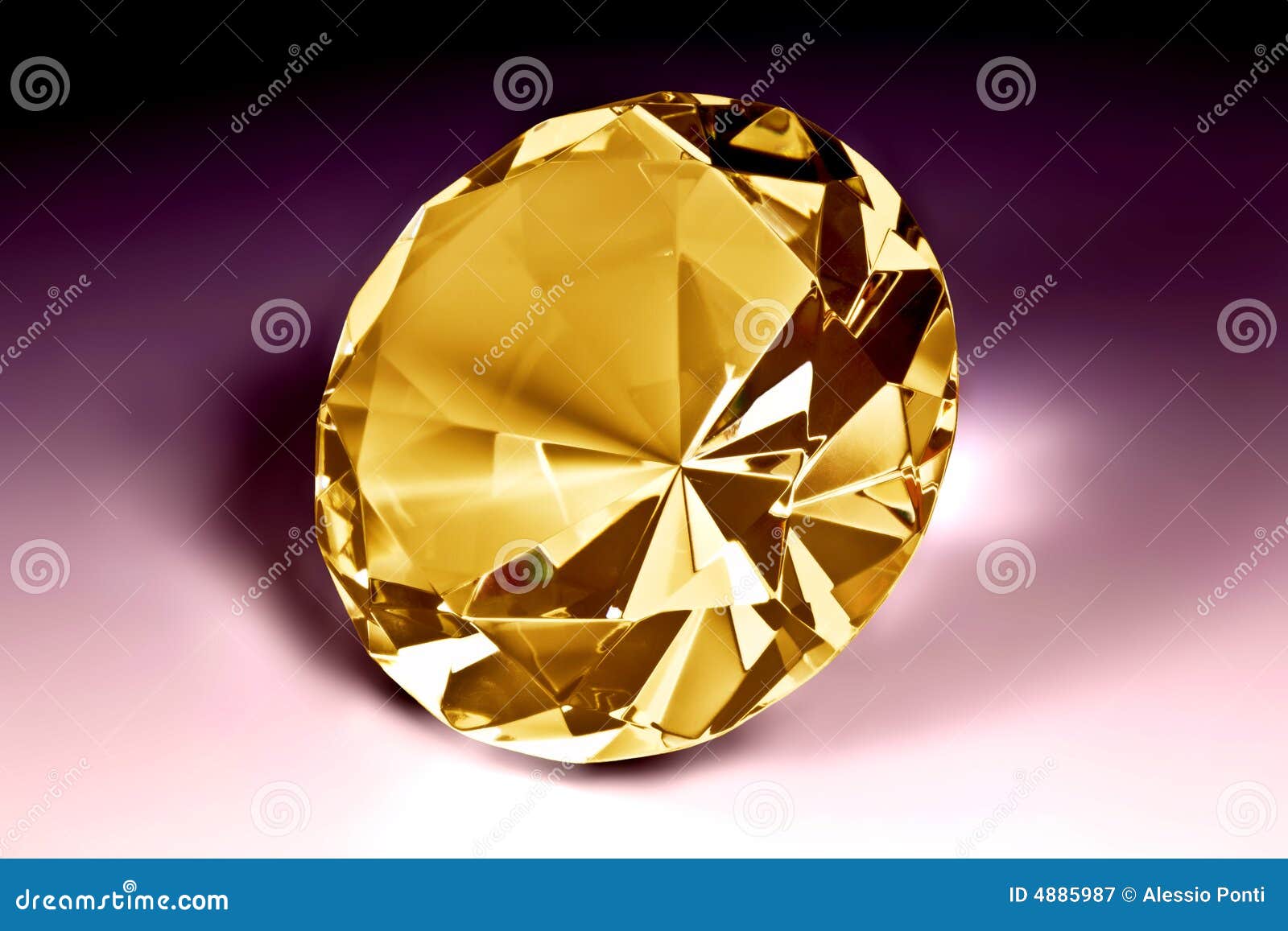 Yellow diamond closeup stock image. Image of crystal 4885987