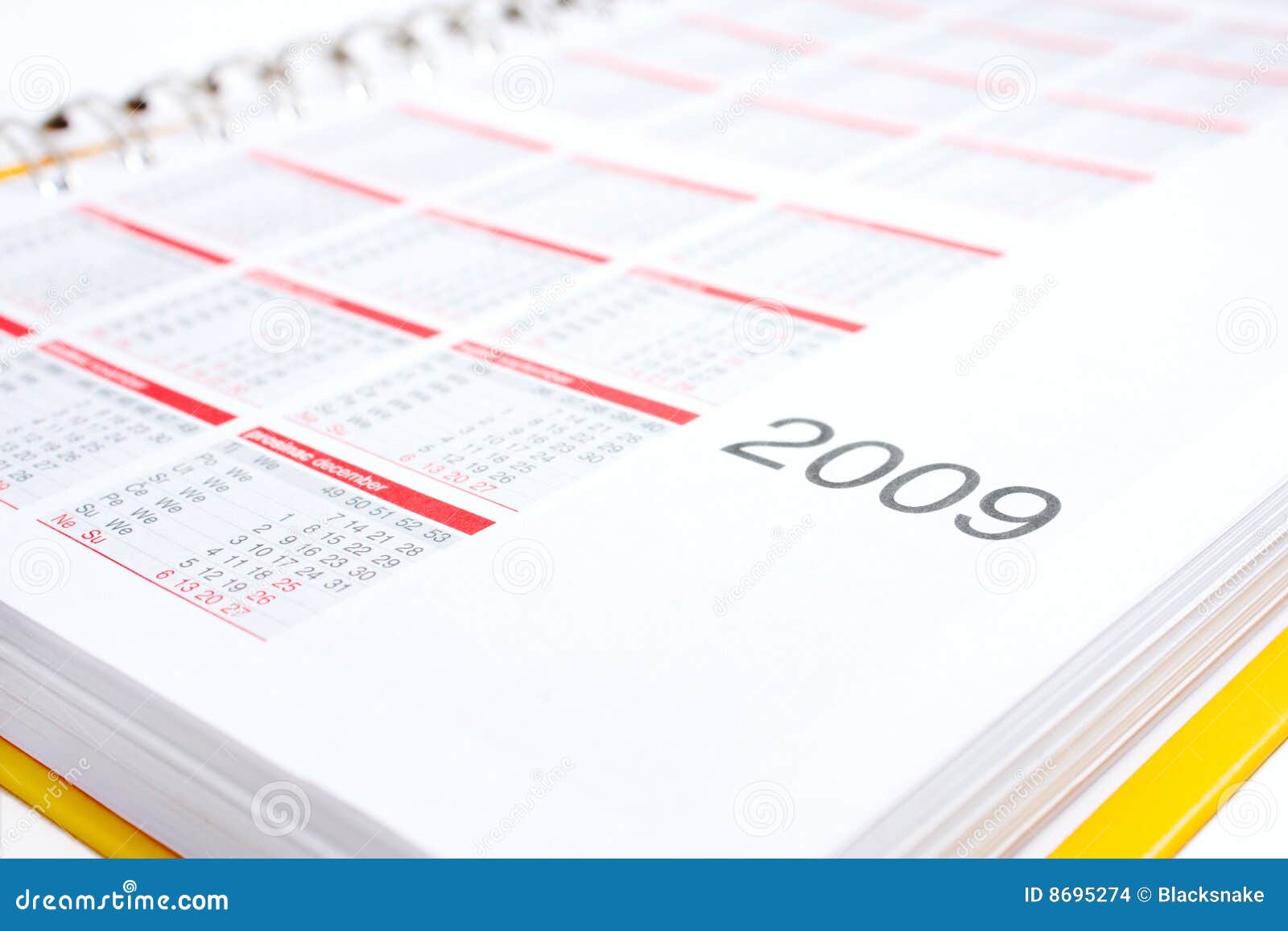 Yellow diary book stock photo. Image of date, year, yellow 8695274