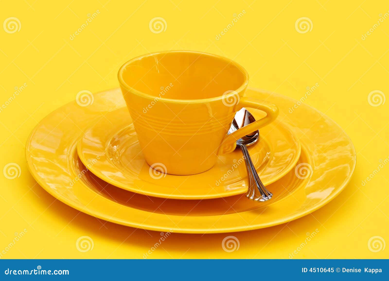 Yellow Dishes stock image. Image of serving, home, kitchen 4510645