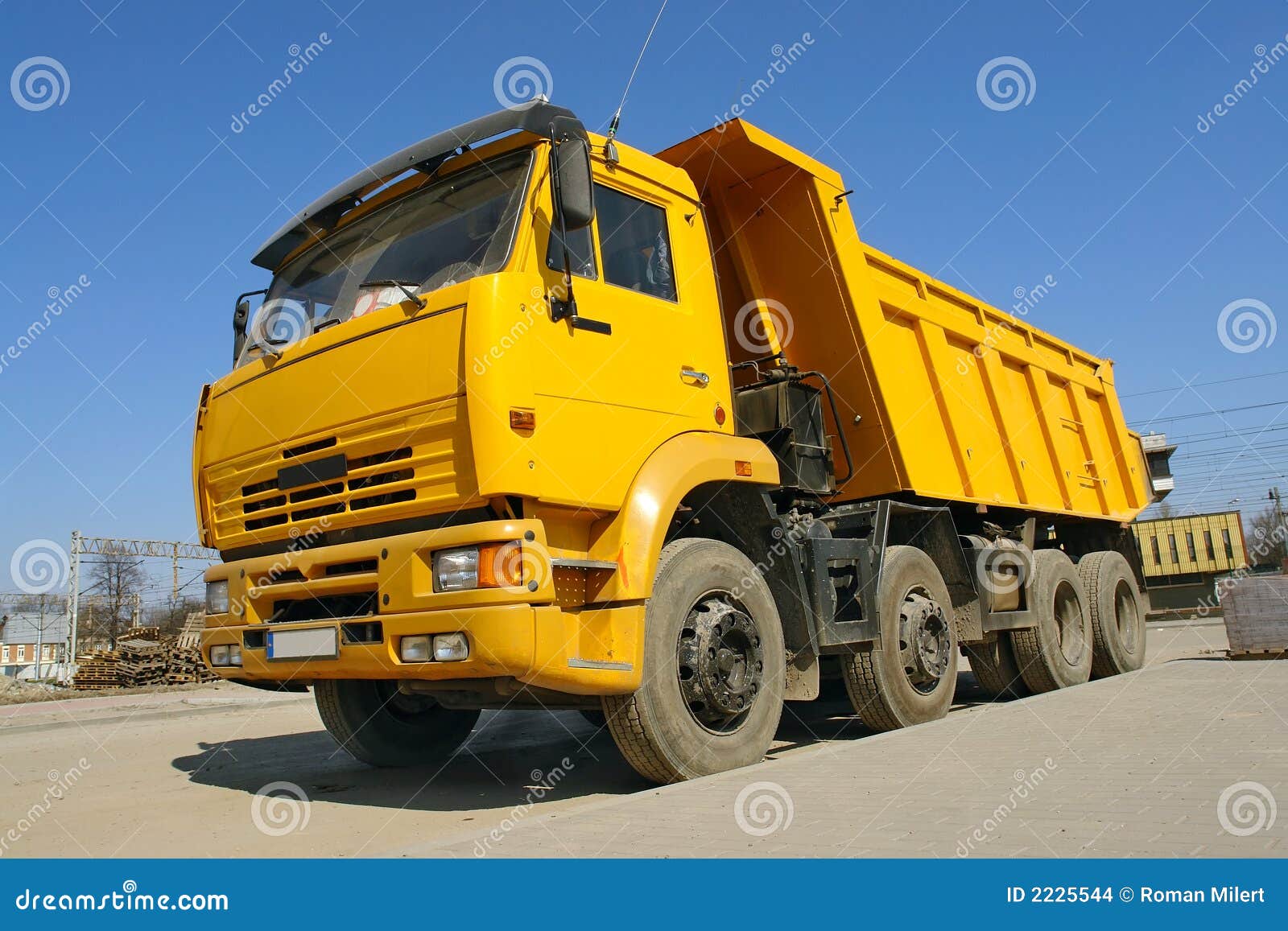  Yellow  dump truck  stock photo Image of dumper load 