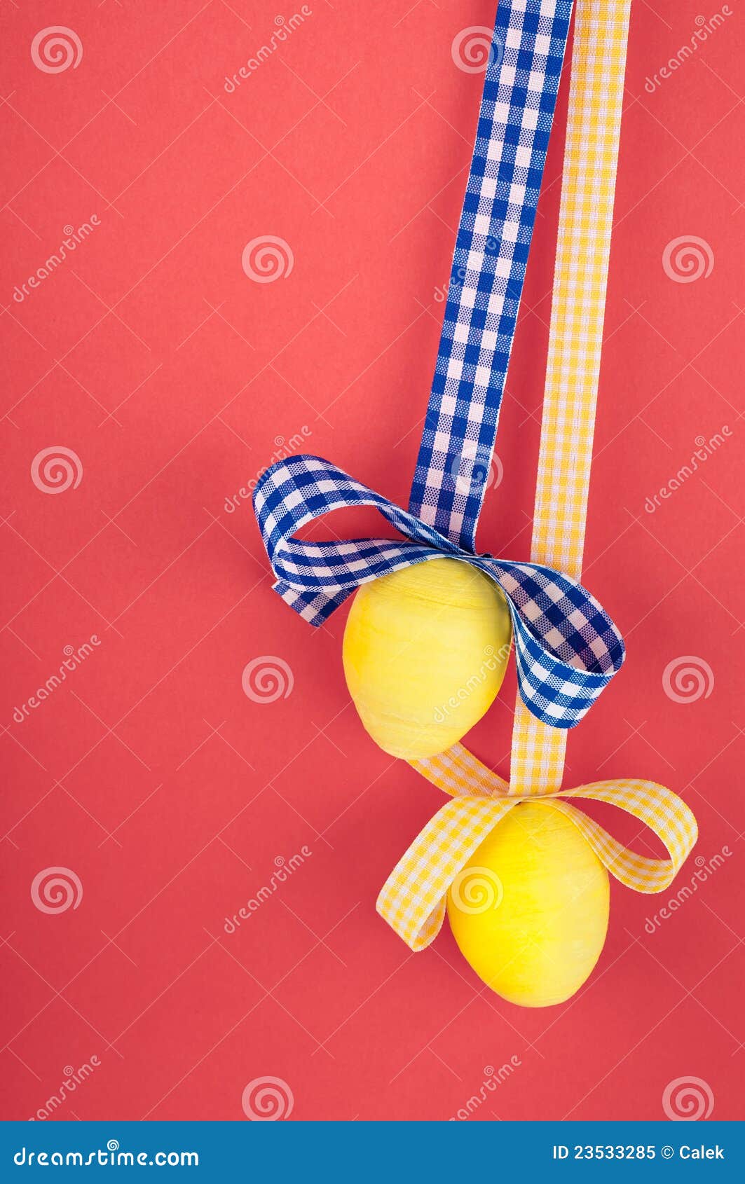 Yellow eggs stock image. Image of beautiful, eggs, ribbon 23533285