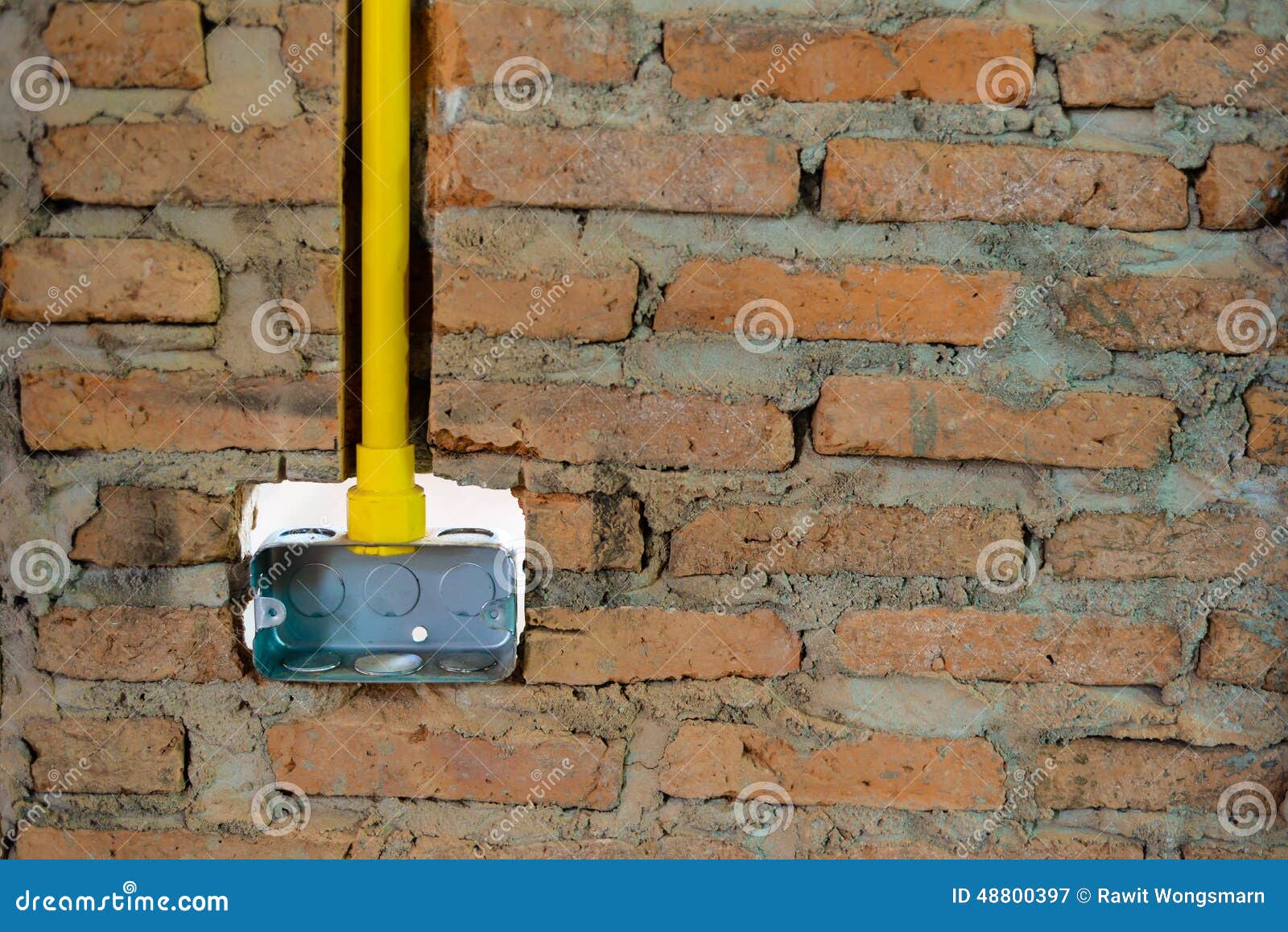 Yellow Electric Pvc Conduit Pipe Stock Image Image of industry, electrical 48800397