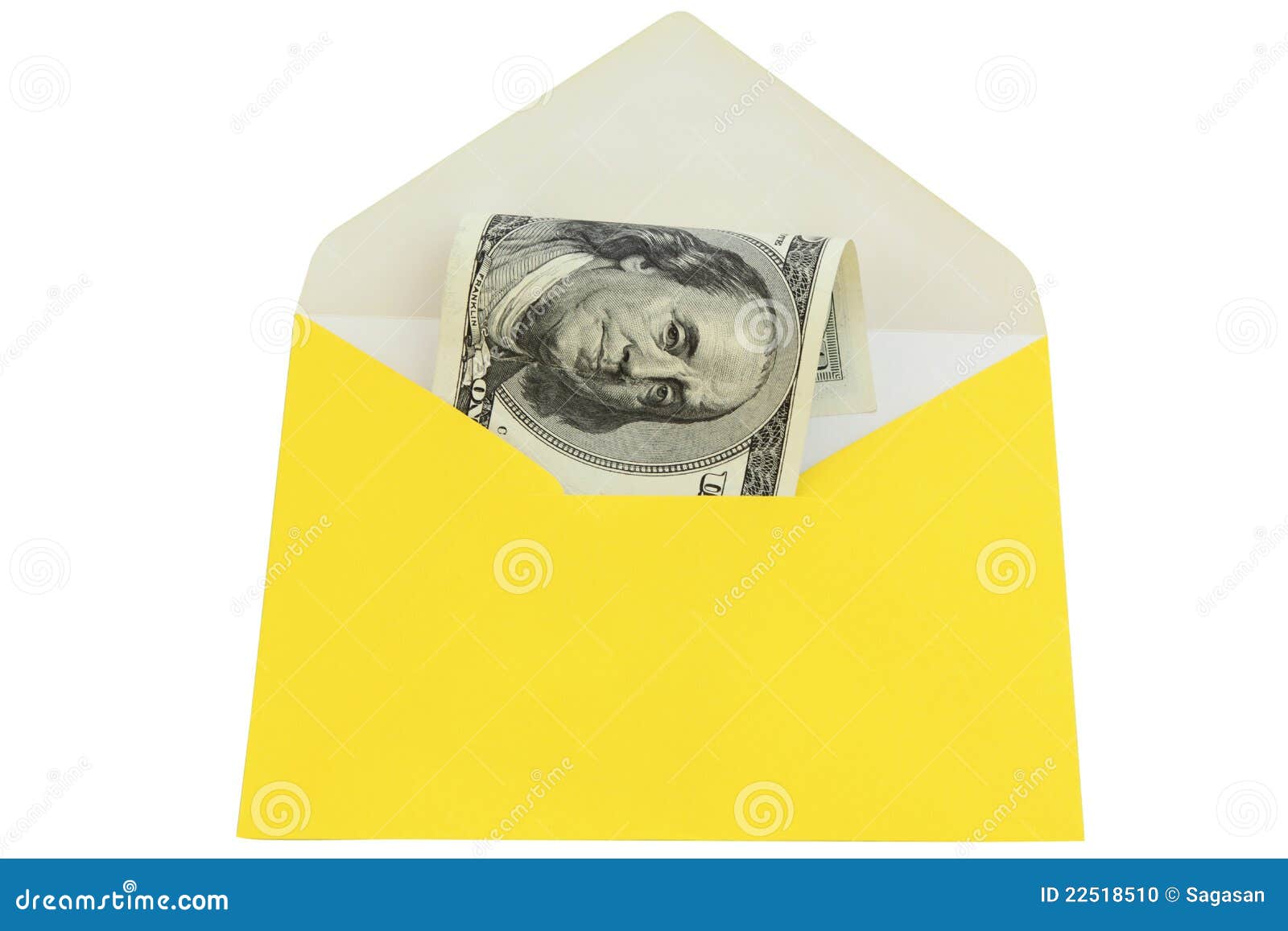 Yellow envelope stock photo. Image of income, finance - 22518510