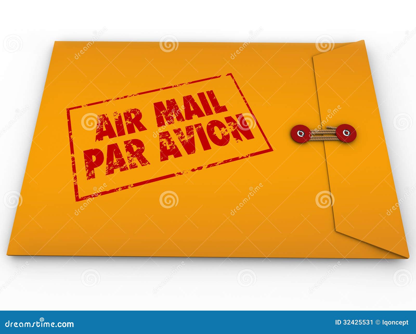 yellow envelope airmail stamp par avion express delivery