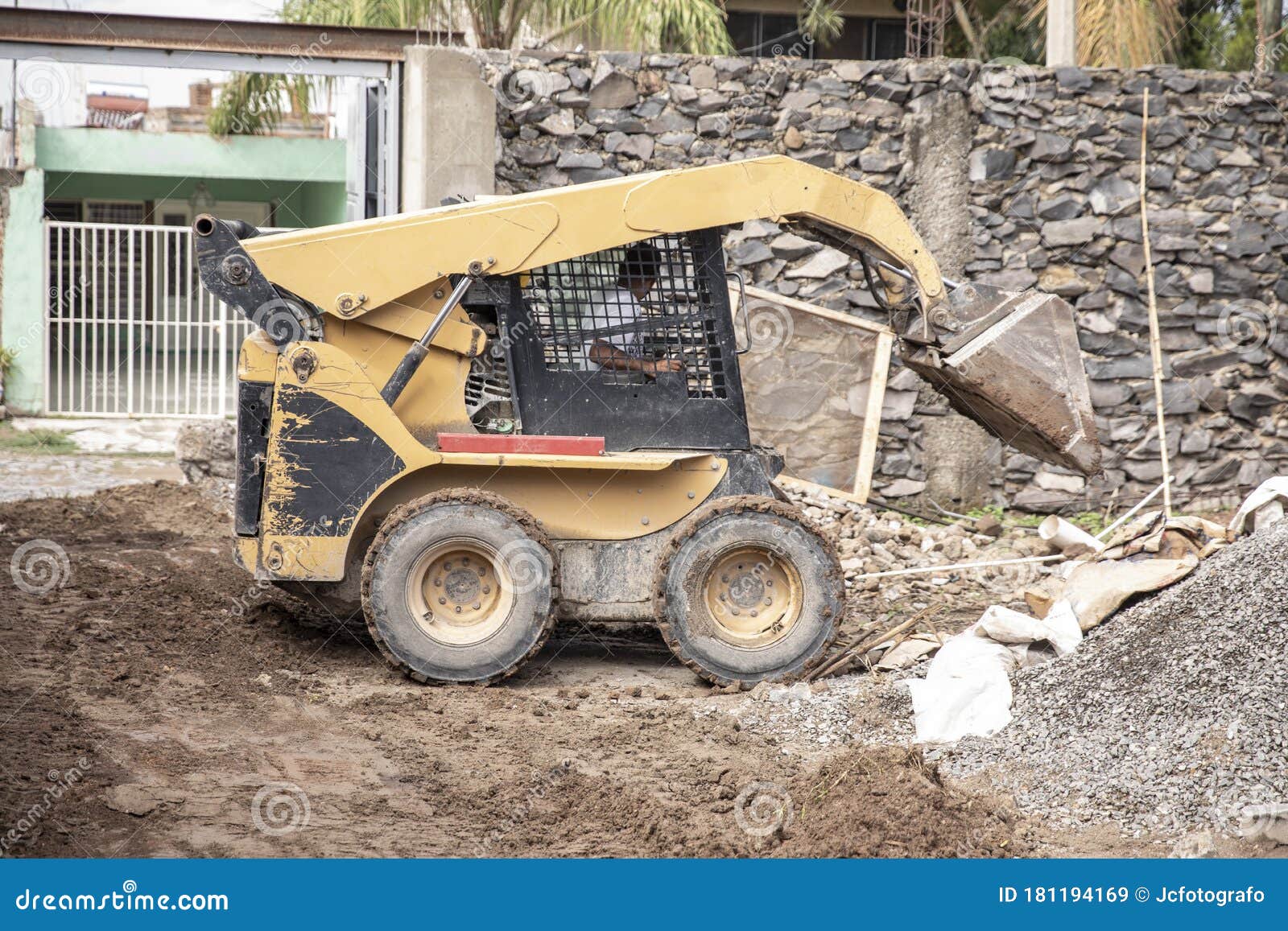Excavator Machine Working on during a Construction Stock Image Image
