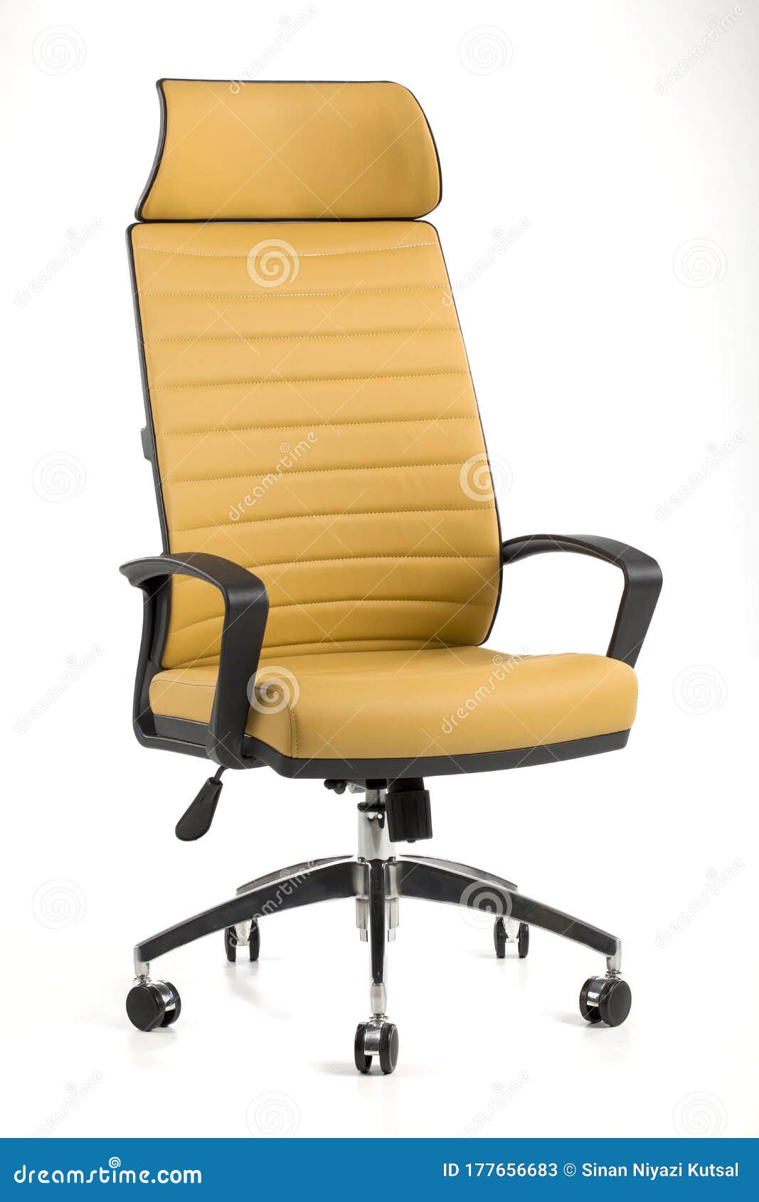Yellow Executive Office Chair Stock Image Image of