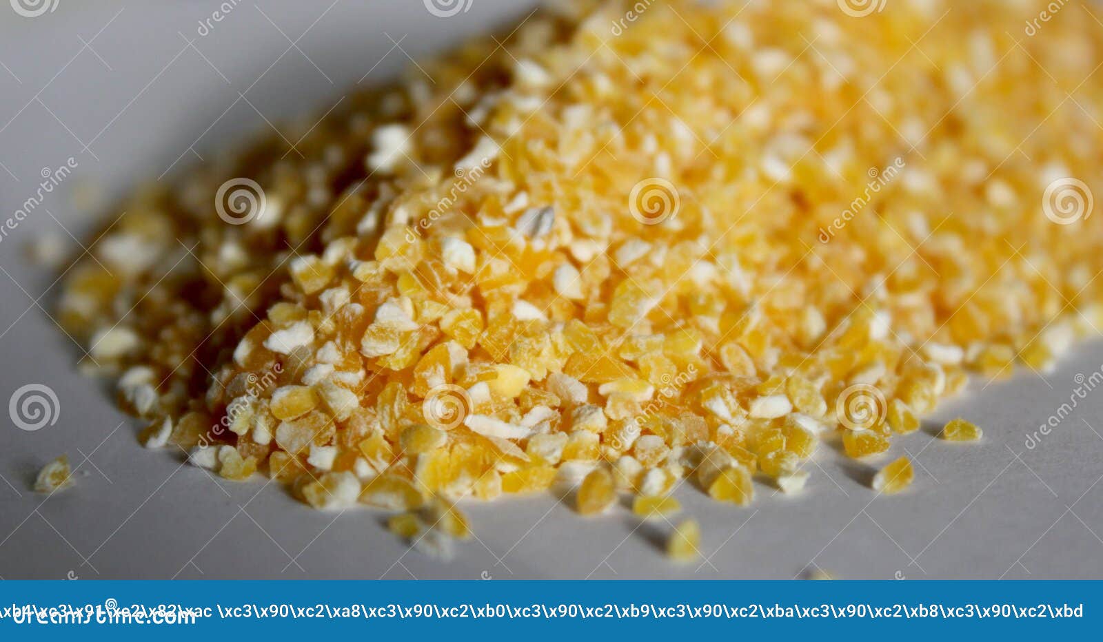 Yellow fine corn grits stock image. Image of corn, grit 198529385