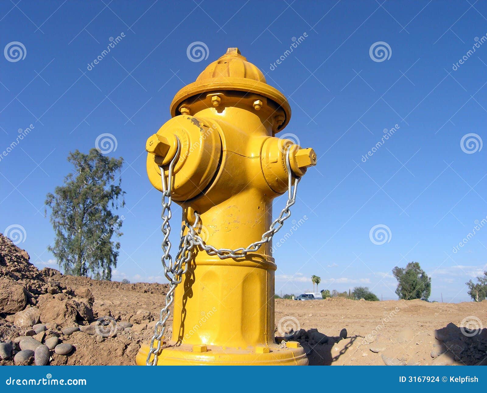 Yellow fire hydrant stock photo. Image of summer, water 3167924