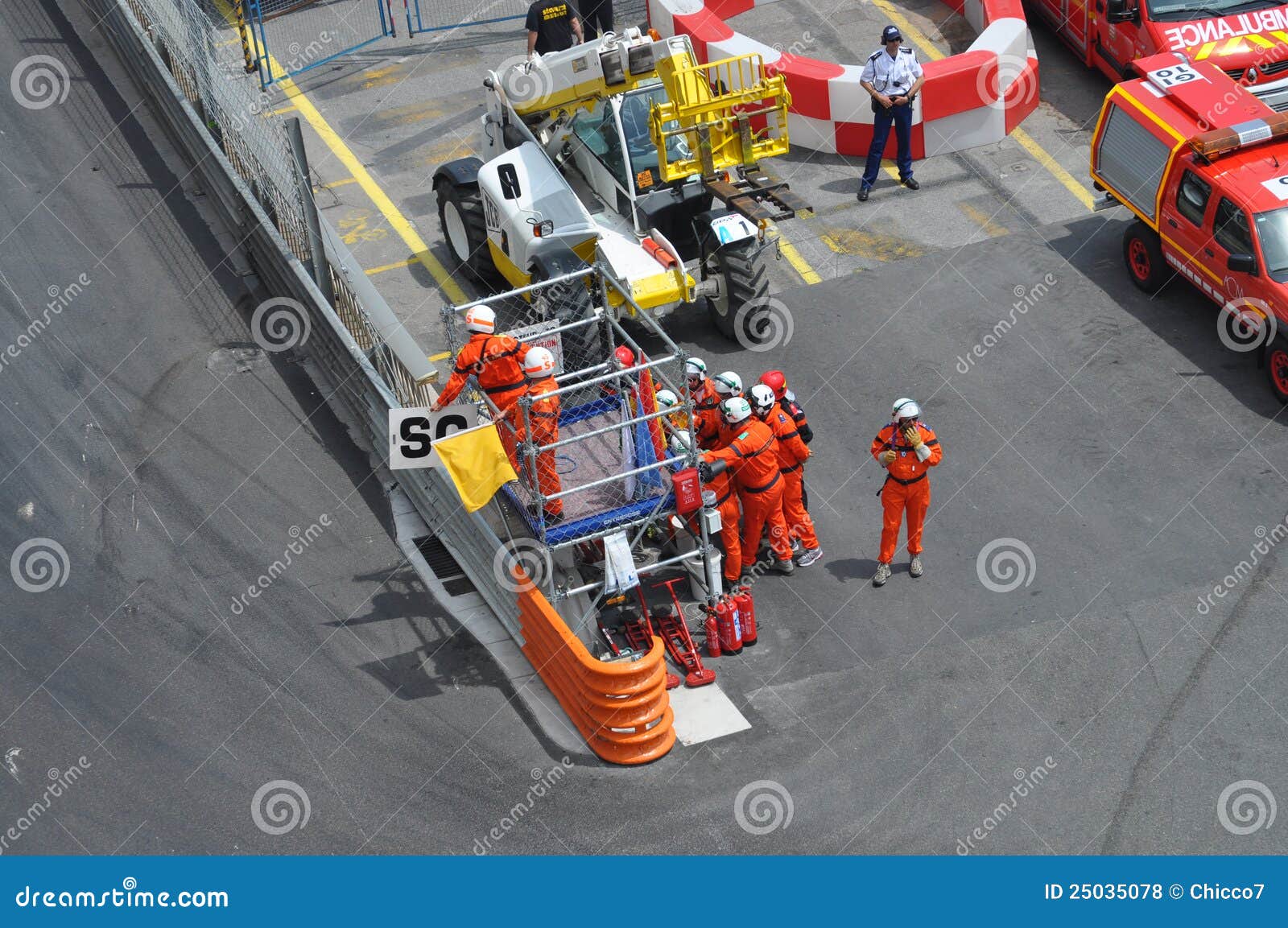 Yellow Flag Safety Car during the Race Editorial Stock Photo Image