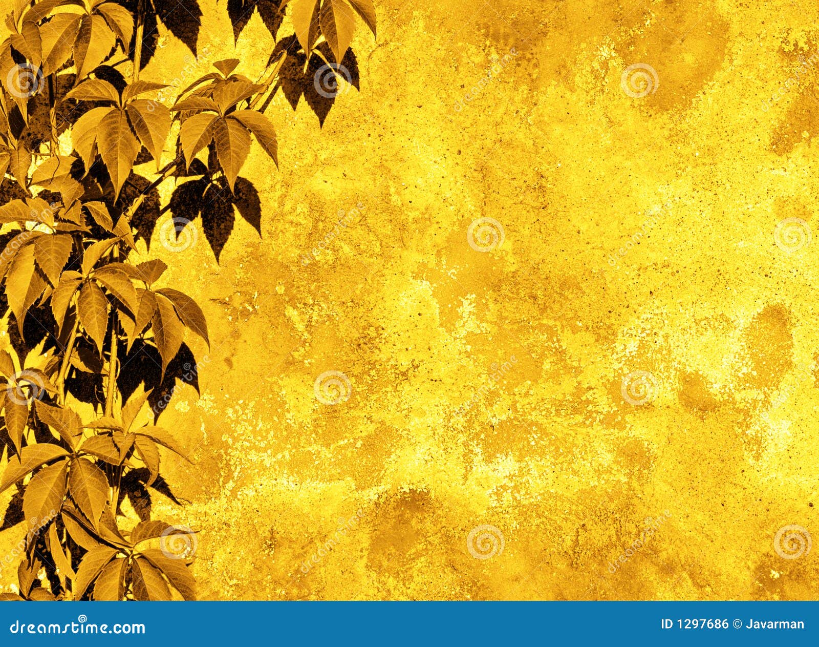 Yellow floral background stock photo. Image of grunge - 1297686