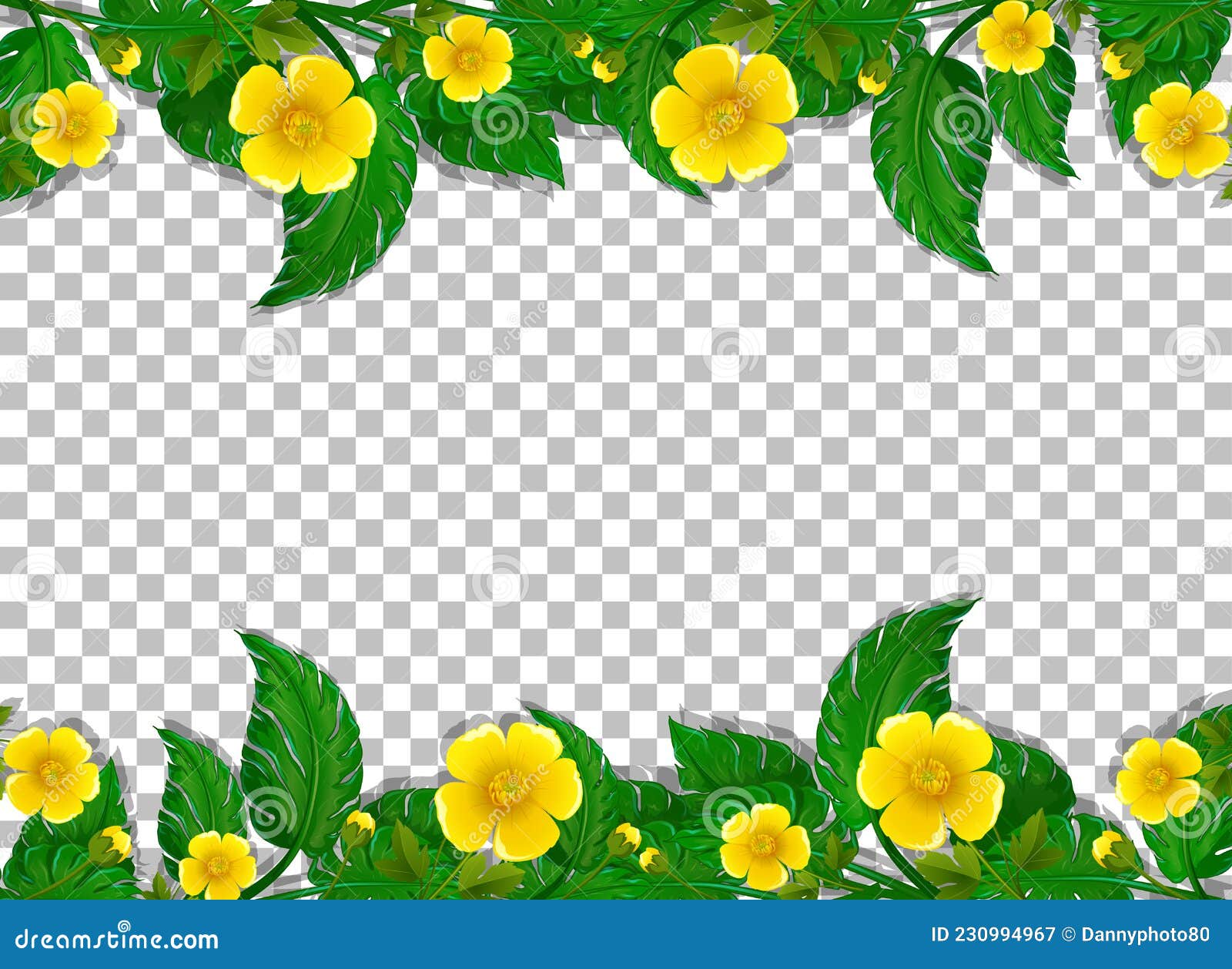 yellow floral background png