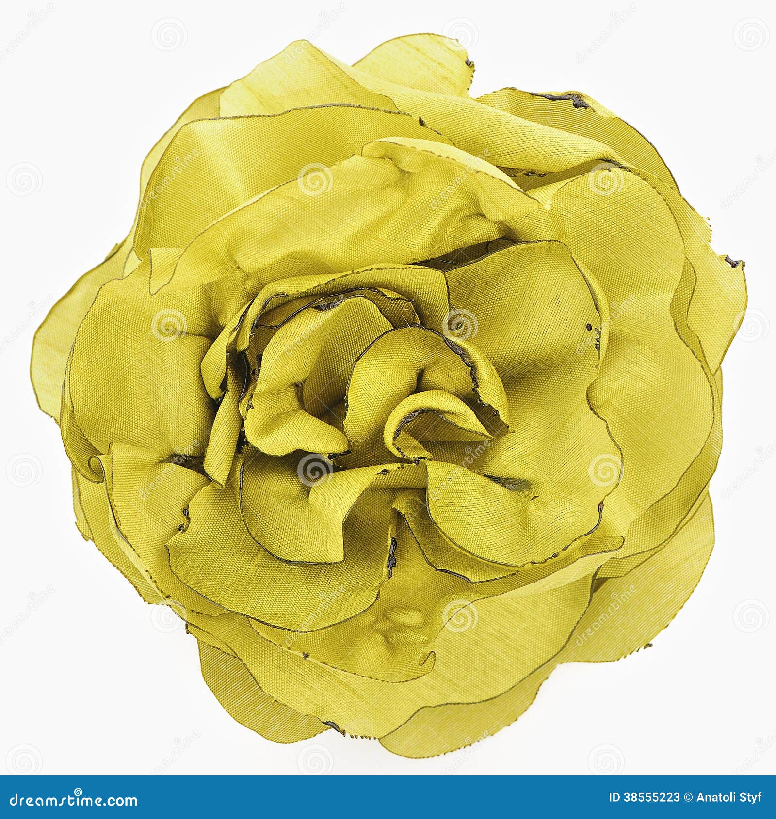 Yellow flower of silk stock image. Image of isolated 38555223