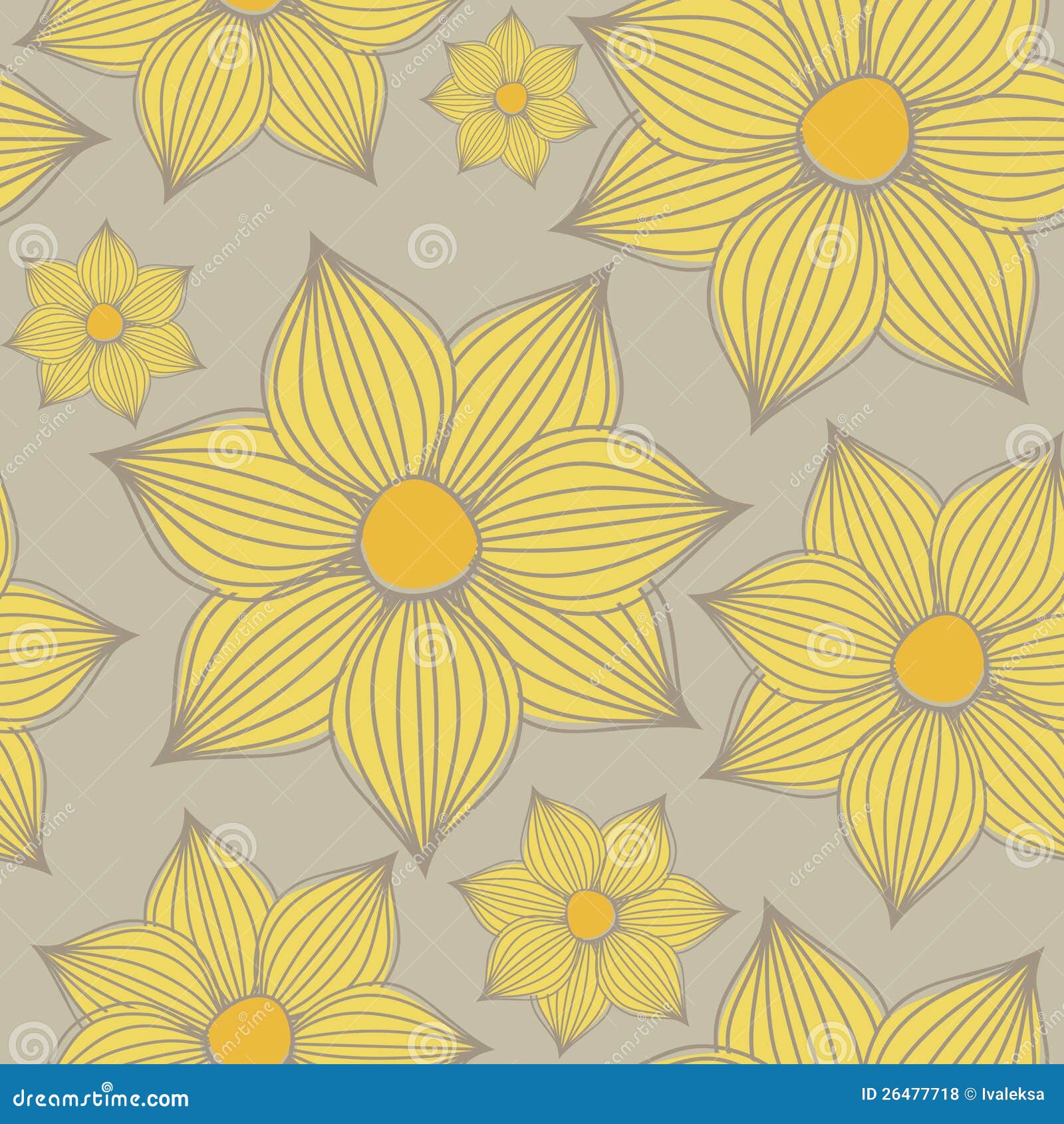 Yellow Flowers Background stock illustration. Illustration of decor