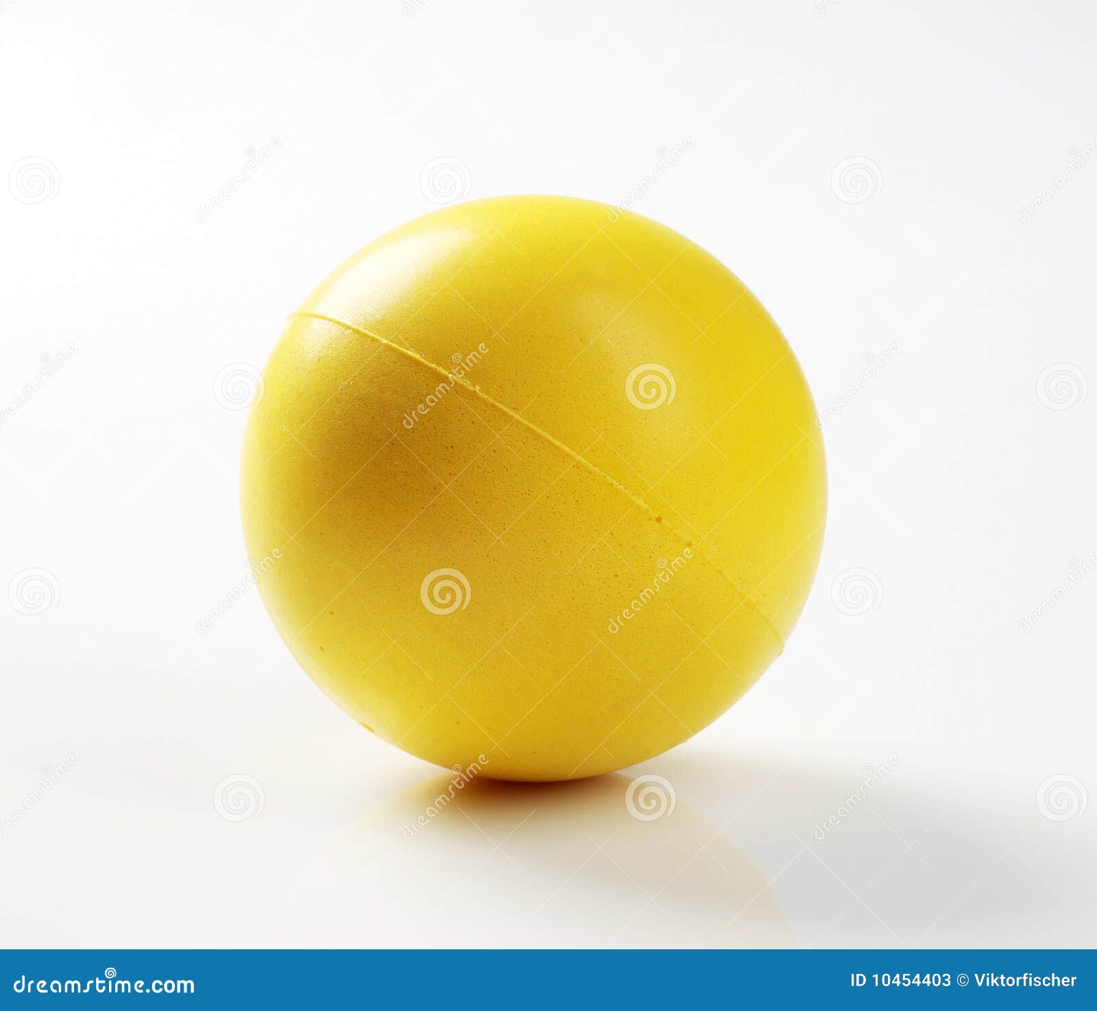 Yellow foam ball stock image. Image of single, object 10454403
