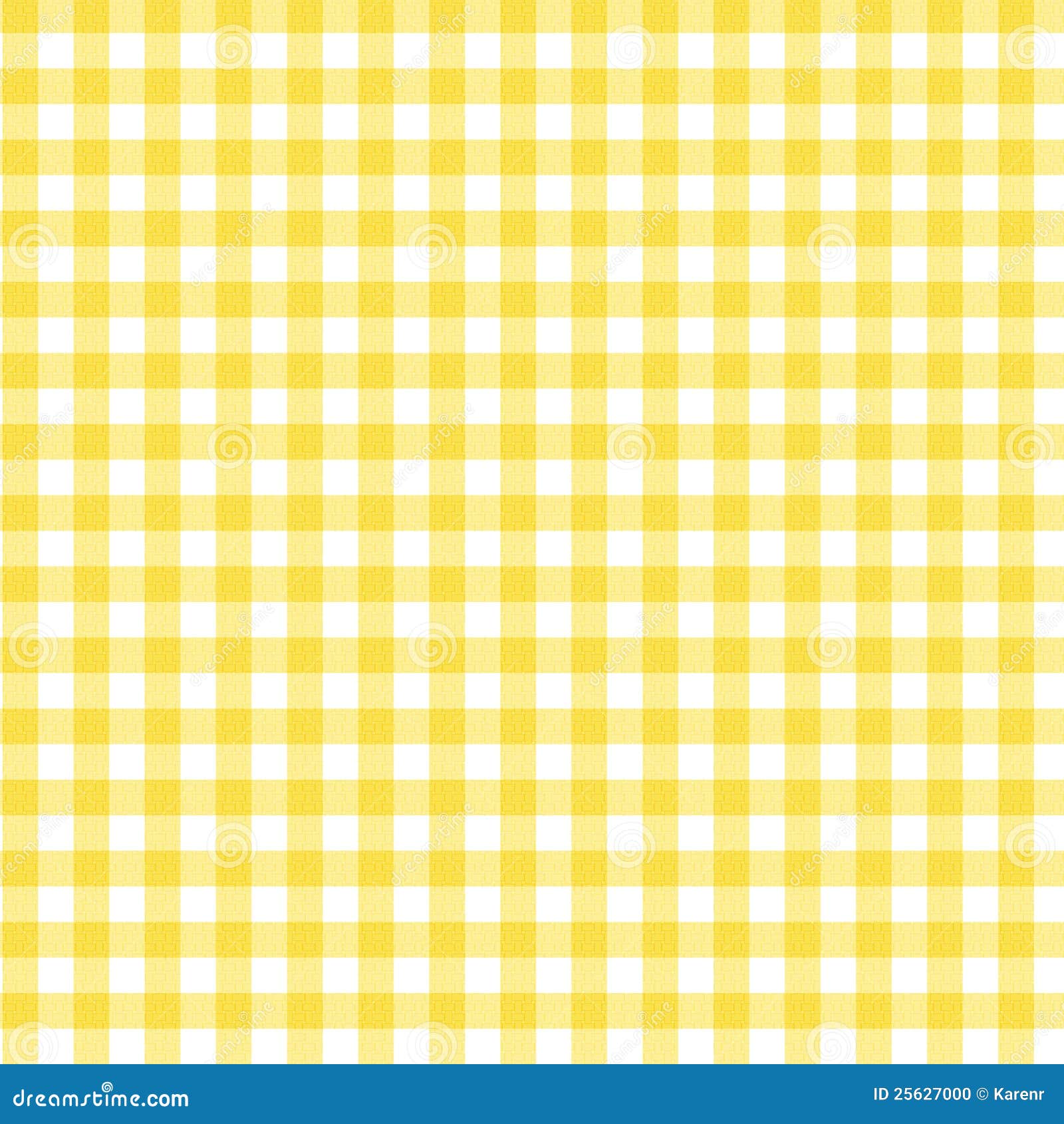 Yellow Gingham Fabric Background Stock Photo Image 25627000